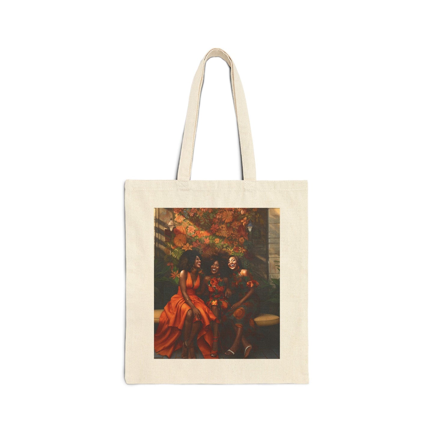 African American Women Reunion Sister Friends Together Gift for Her Cotton Canvas Tote Bag