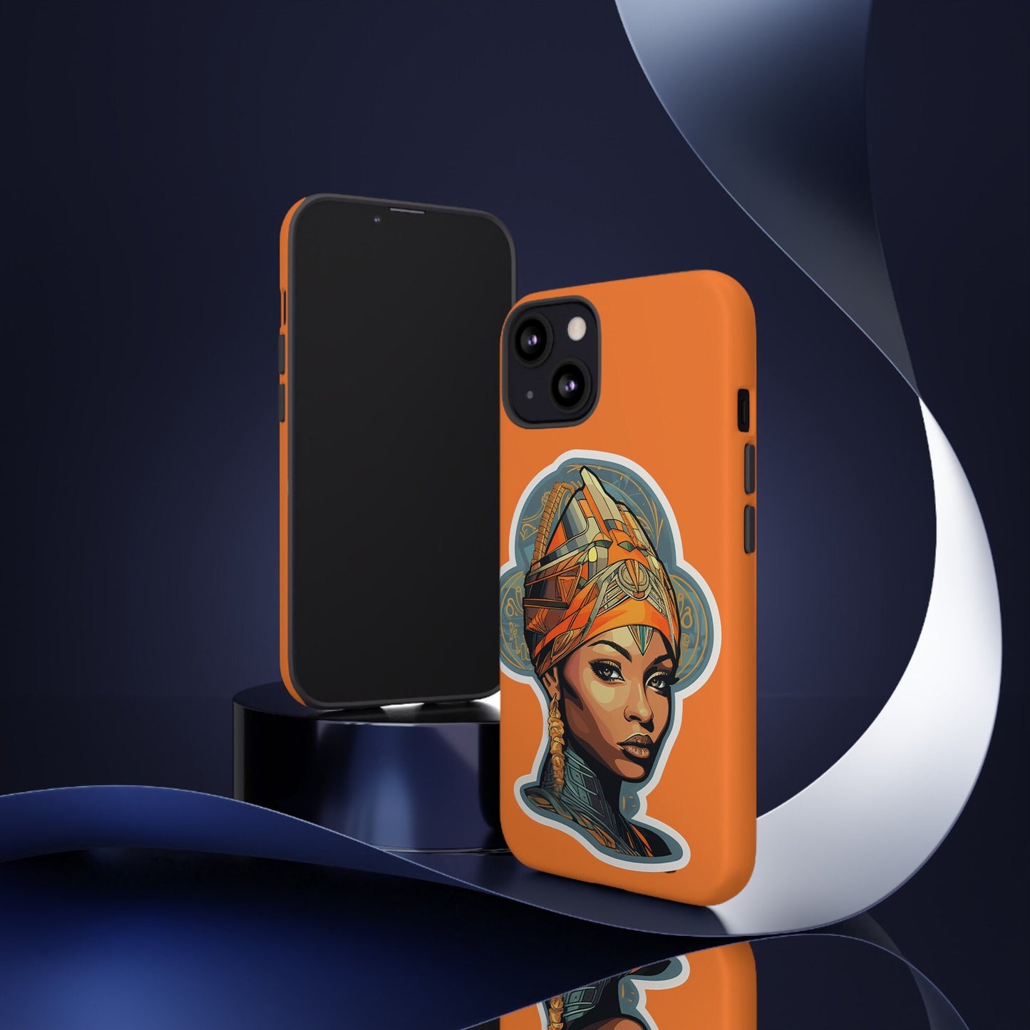 iPhone 13, iPhone 13 Pro, iPhone 13 Mini, iPhone 13 Pro Max Tough Cases African American Queen Nubian Princess Black Royalty