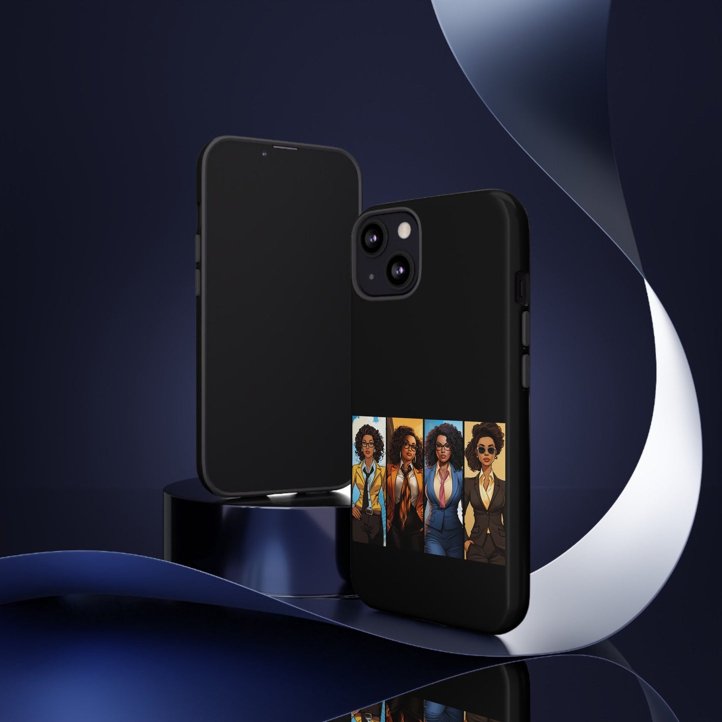 iPhone 13, iPhone 13 Pro, iPhone 13 Mini, iPhone 13 Pro Max Tough Cases African American Black Women Superheroes Strong Black Women