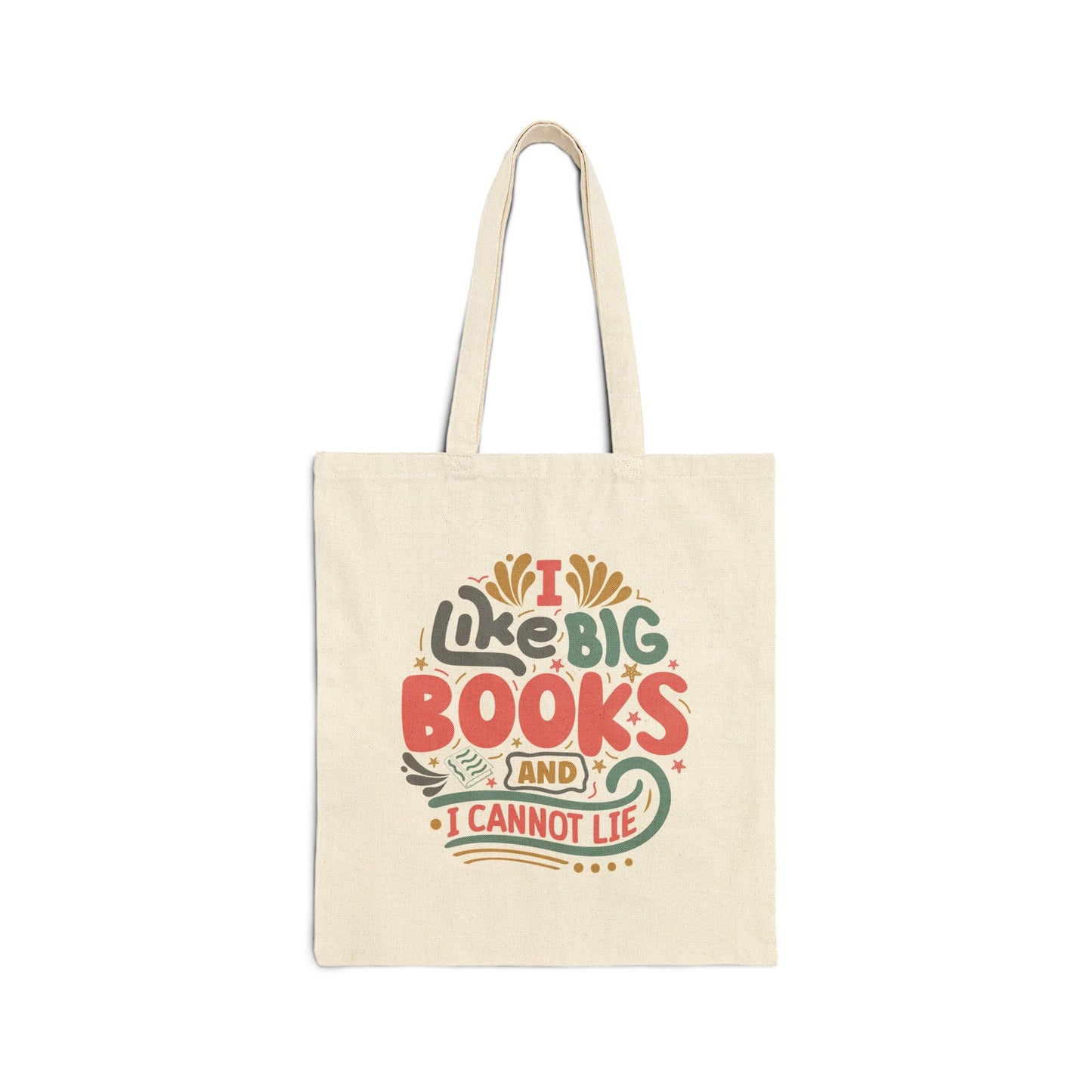 I like big books cannot lie book lover gift for Power Reader Book Dragon library book Bag Cotton Canvas Tote Bag