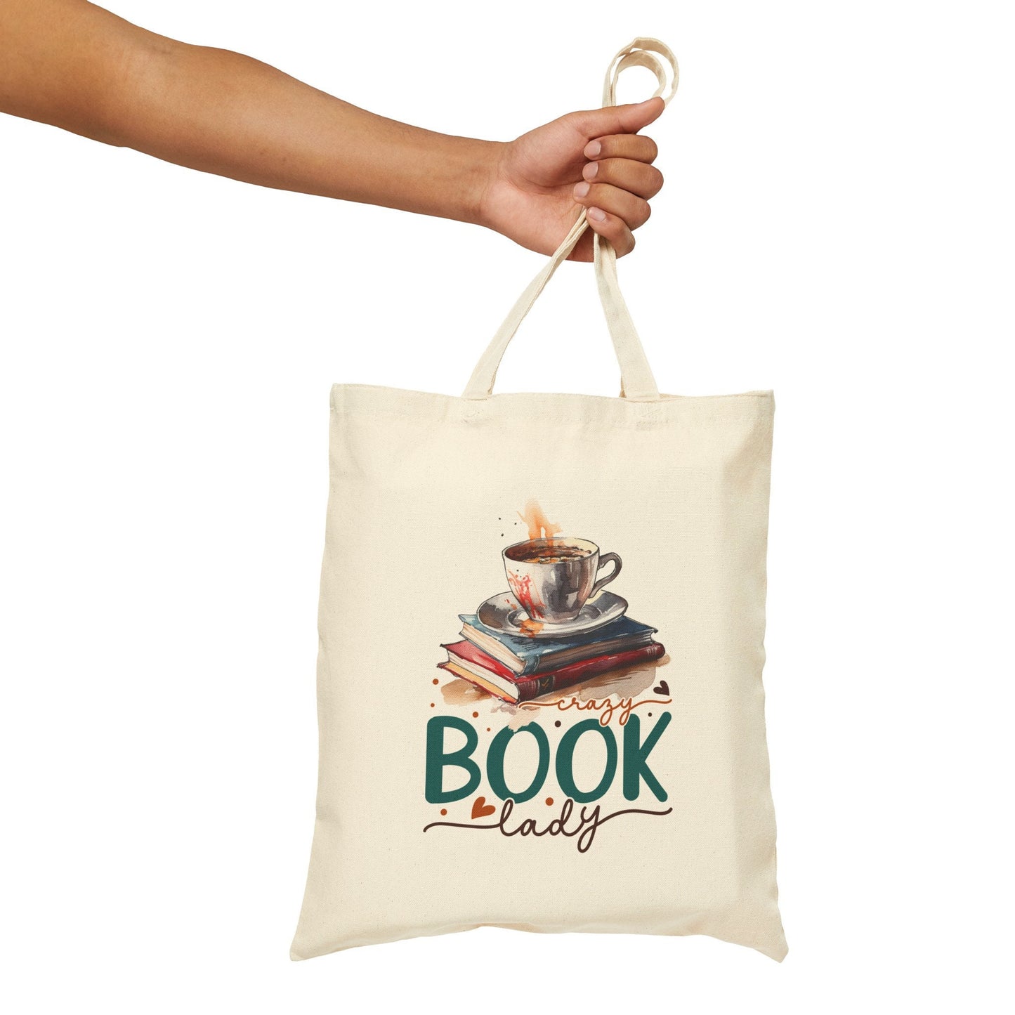 Book Lady Library Book Lover Gift for Book Nerd Power Reader Book bag Cotton Canvas Tote Bag