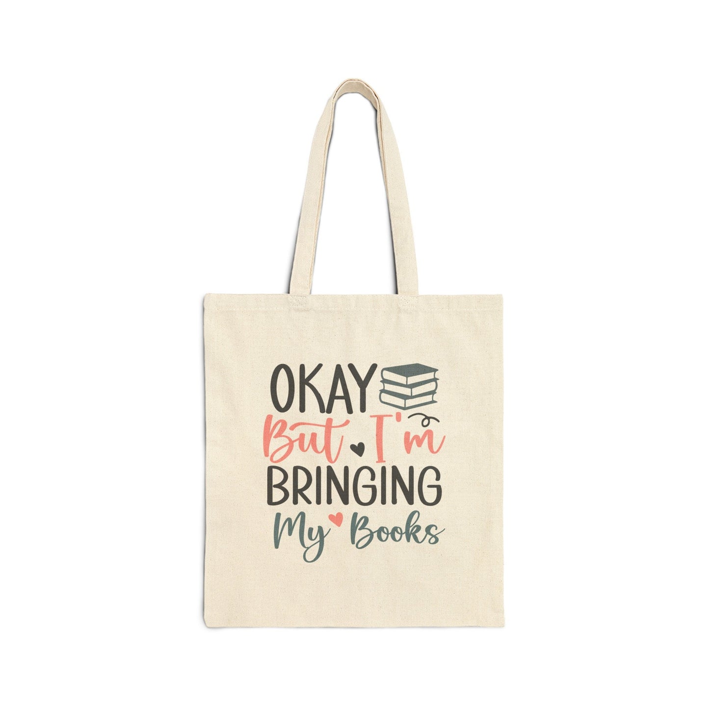Bringing my Books Book lover gift for Power Reader Library book bag gift for book nerd Cotton Canvas Tote Bag
