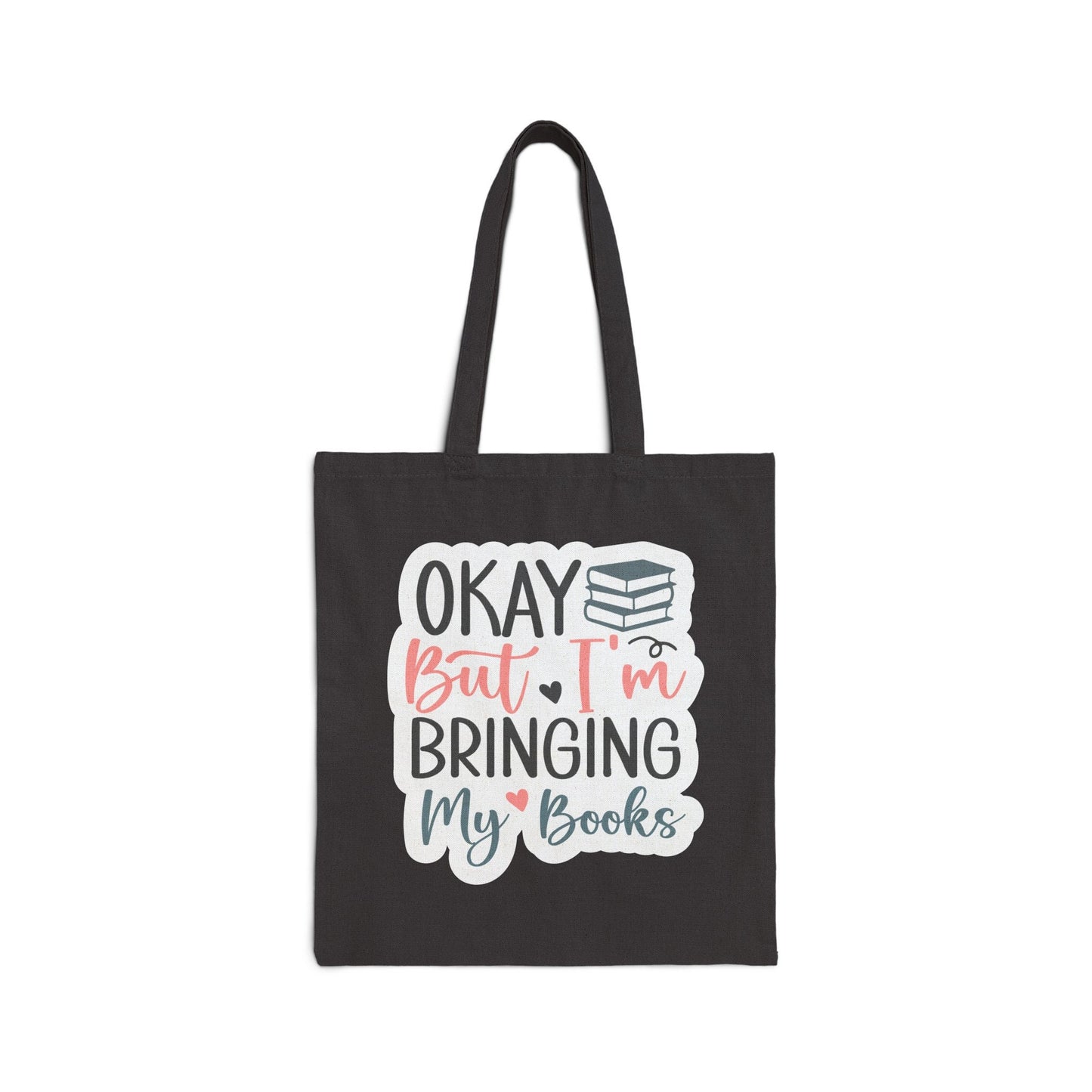 Bringing my Books Book lover gift for Power Reader Library book bag gift for book nerd Cotton Canvas Tote Bag