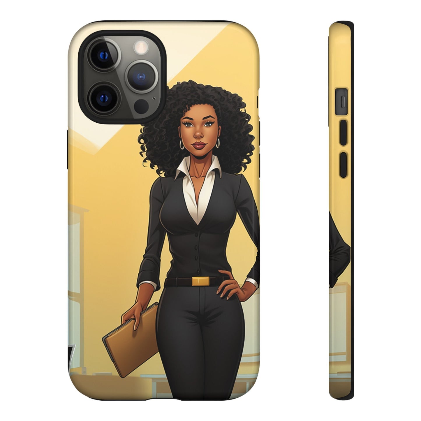 iPhone 12, iPhone 12 Pro, iPhone 12 Mini, iPhone 12 Pro Max Tough Cases African American Woman Business Woman Entrepreneur