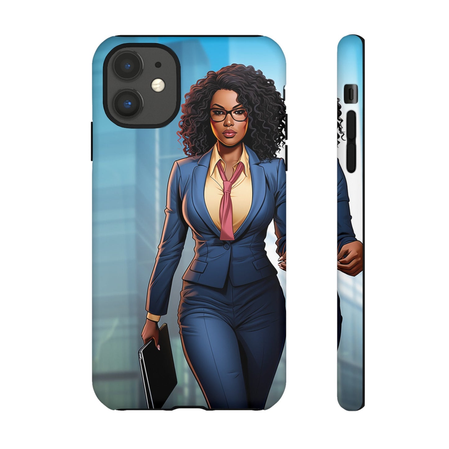 iPhone 11, iPhone 11 Pro, iPhone 11 Tough Cases African American Woman Business Woman Entrepreneur Superhero