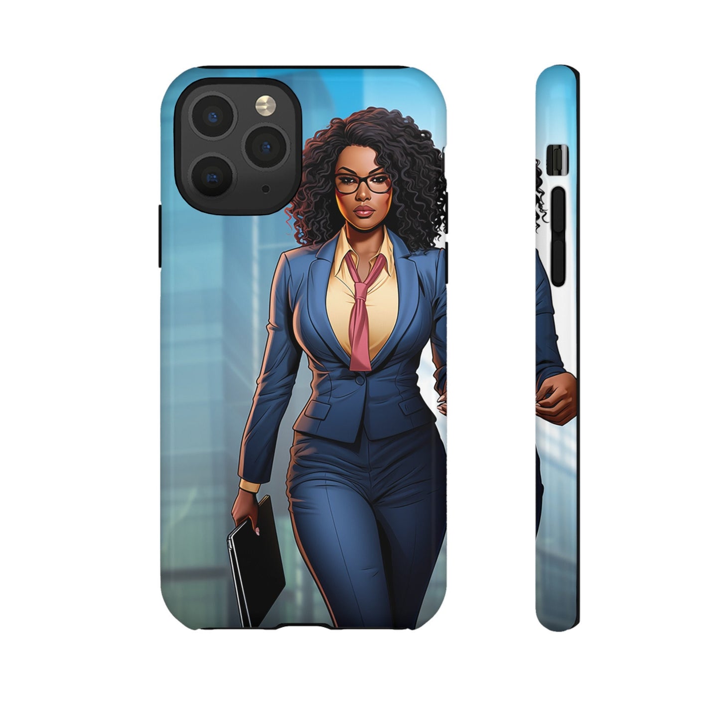 iPhone 11, iPhone 11 Pro, iPhone 11 Tough Cases African American Woman Business Woman Entrepreneur Superhero