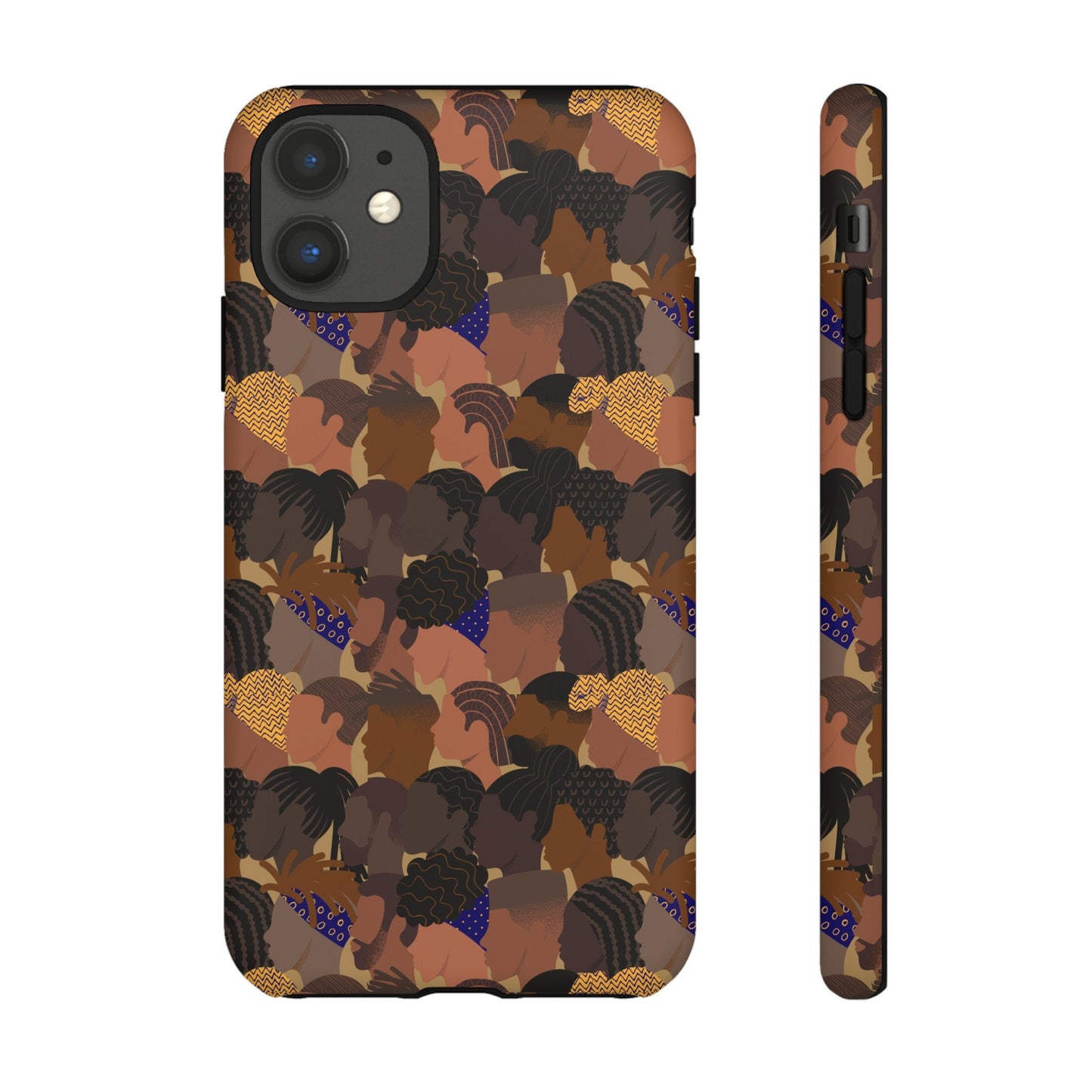 iPhone 11, iPhone 11 Pro, iPhone 11 Tough Cases African American Woman Black Woman
