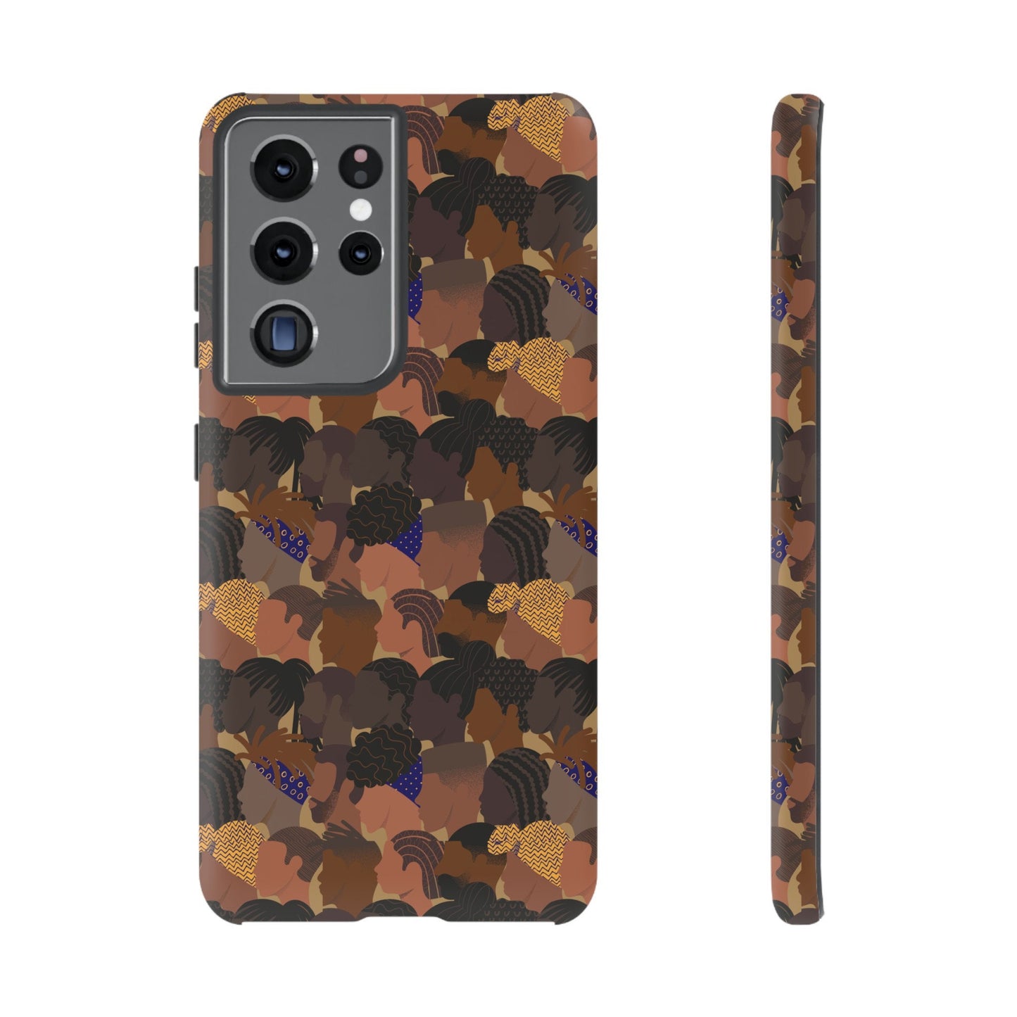 Samsung Galaxy S21 Samsung Galaxy S21 Plus Samsung Galaxy S21 Ultra S21 FE Tough Cases African American Woman Black Woman