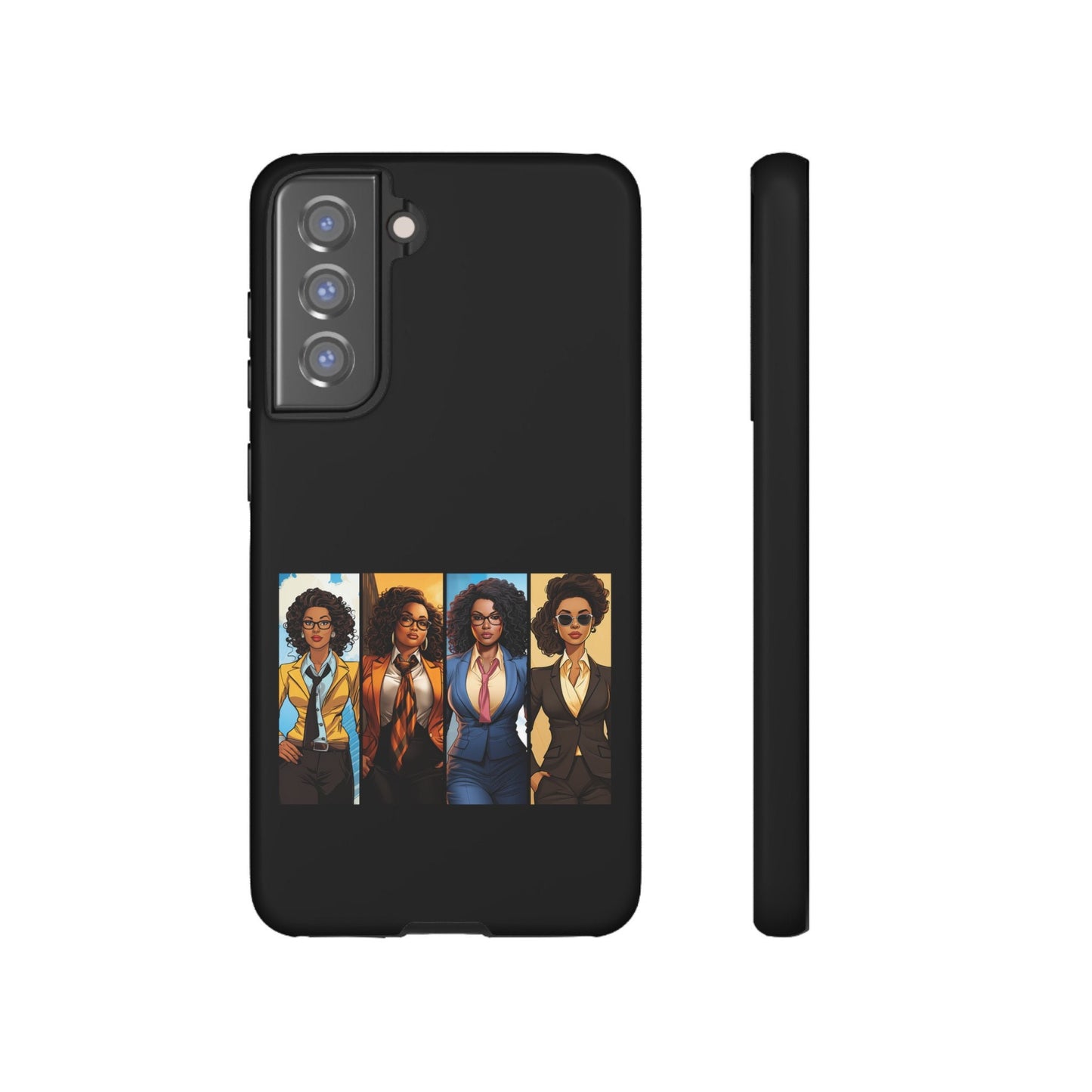 Samsung Galaxy S21 Samsung Galaxy S21 Plus Samsung Galaxy S21 Ultra S21 FE Tough Case African American Women Superheroes Strong Black Women