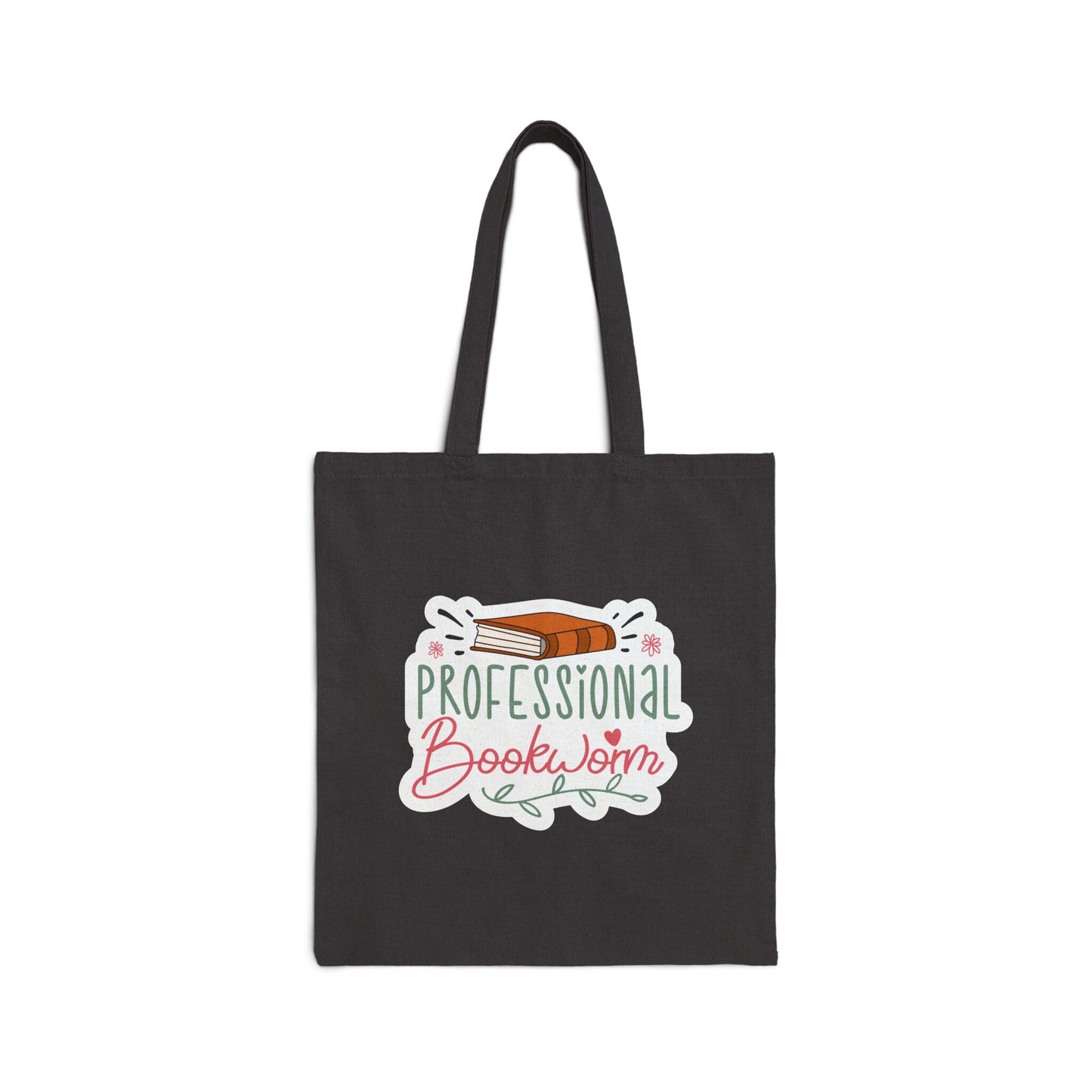Professional Bookworm (Book Dragon) Book lover Gift Book Dragon Book Nerd Power Reader Present Cotton Canvas Tote Bag