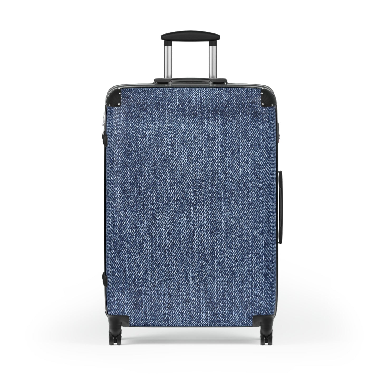 Denim look Vacation Suitcase Travel Luggage Wedding or Honeymoon Suitcase - 3 sizes