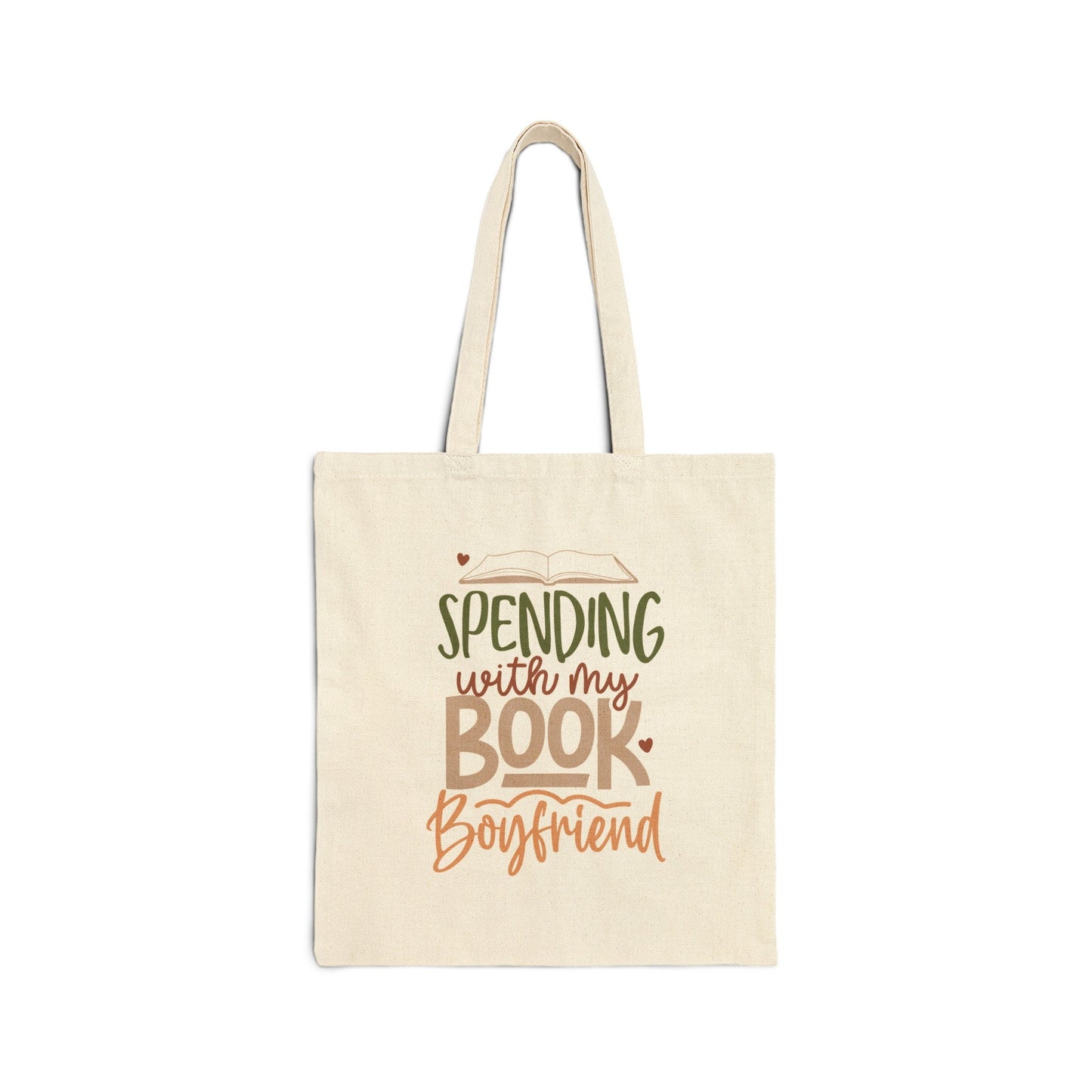 Book Boyfriend Power Reader Gift Book Dragon Gift for Book Worm Cotton Canvas Tote Bag