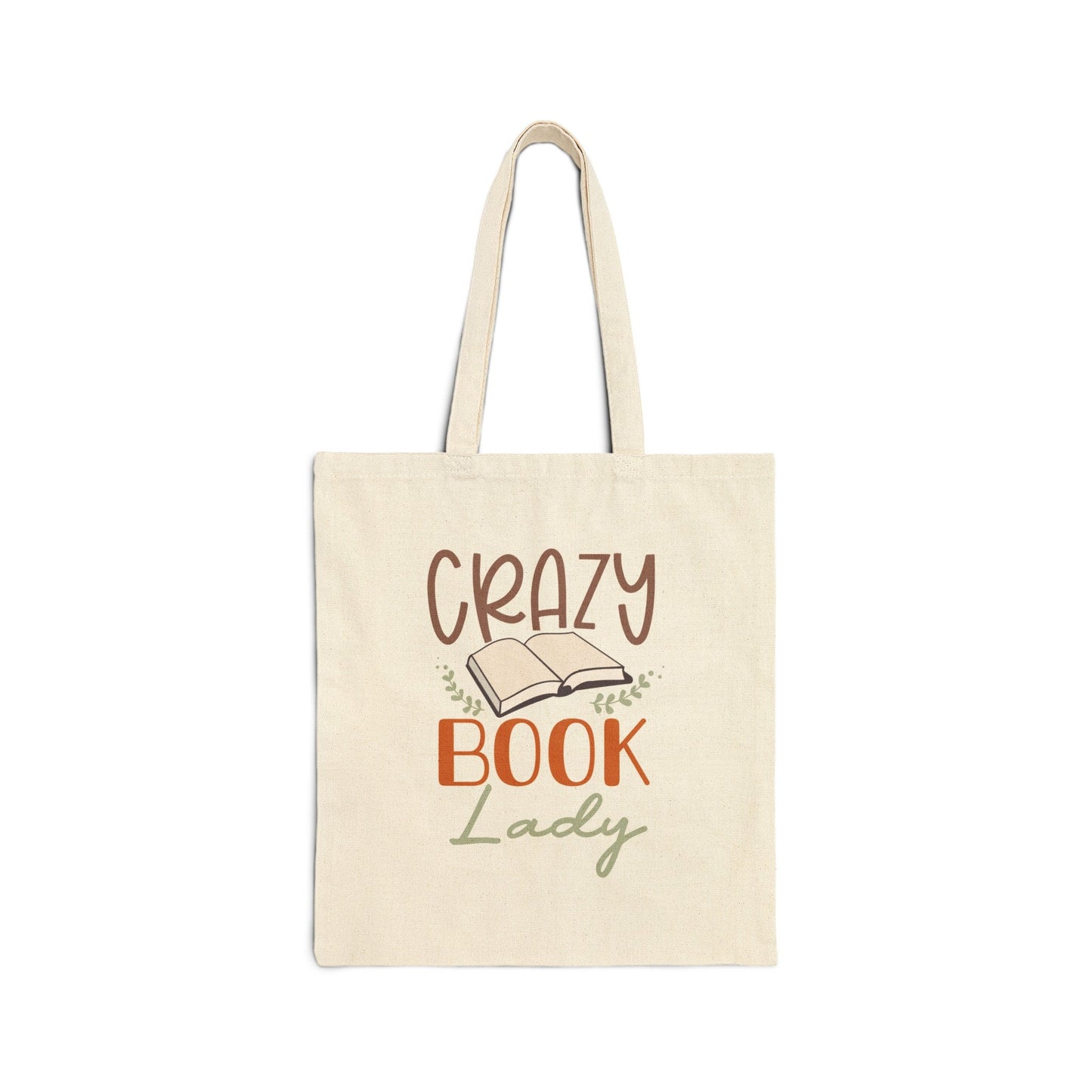 Crazy book lady gift for her power reader library tote book bag carry all tote power reader gift Cotton Canvas Tote Bag