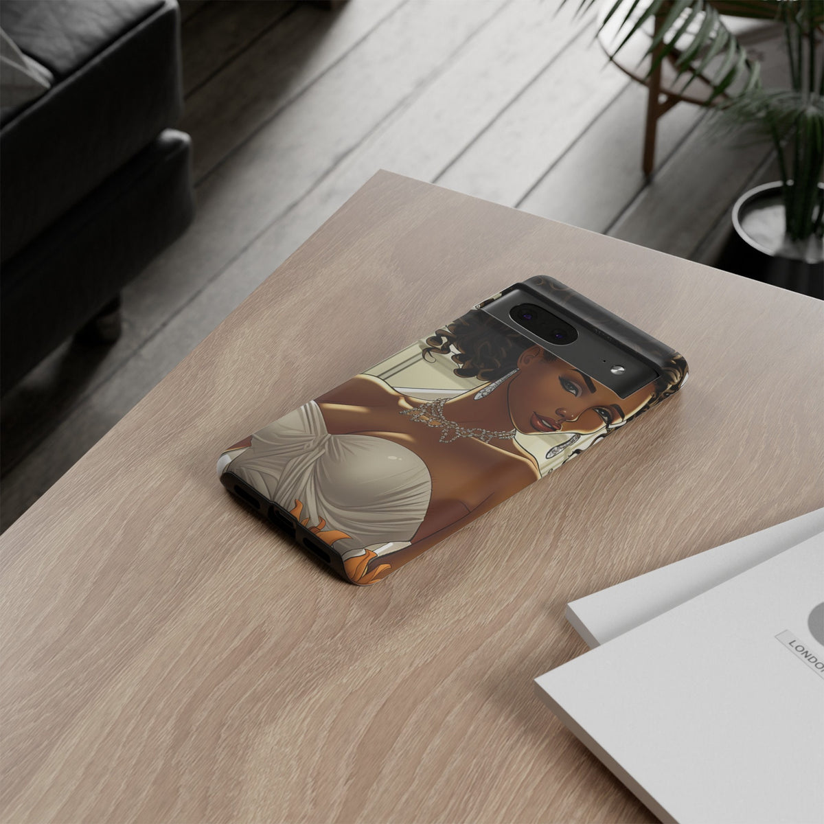 Google Pixel 7 Tough Cases African American Bride Black bride wedding Dress Wedding Gown