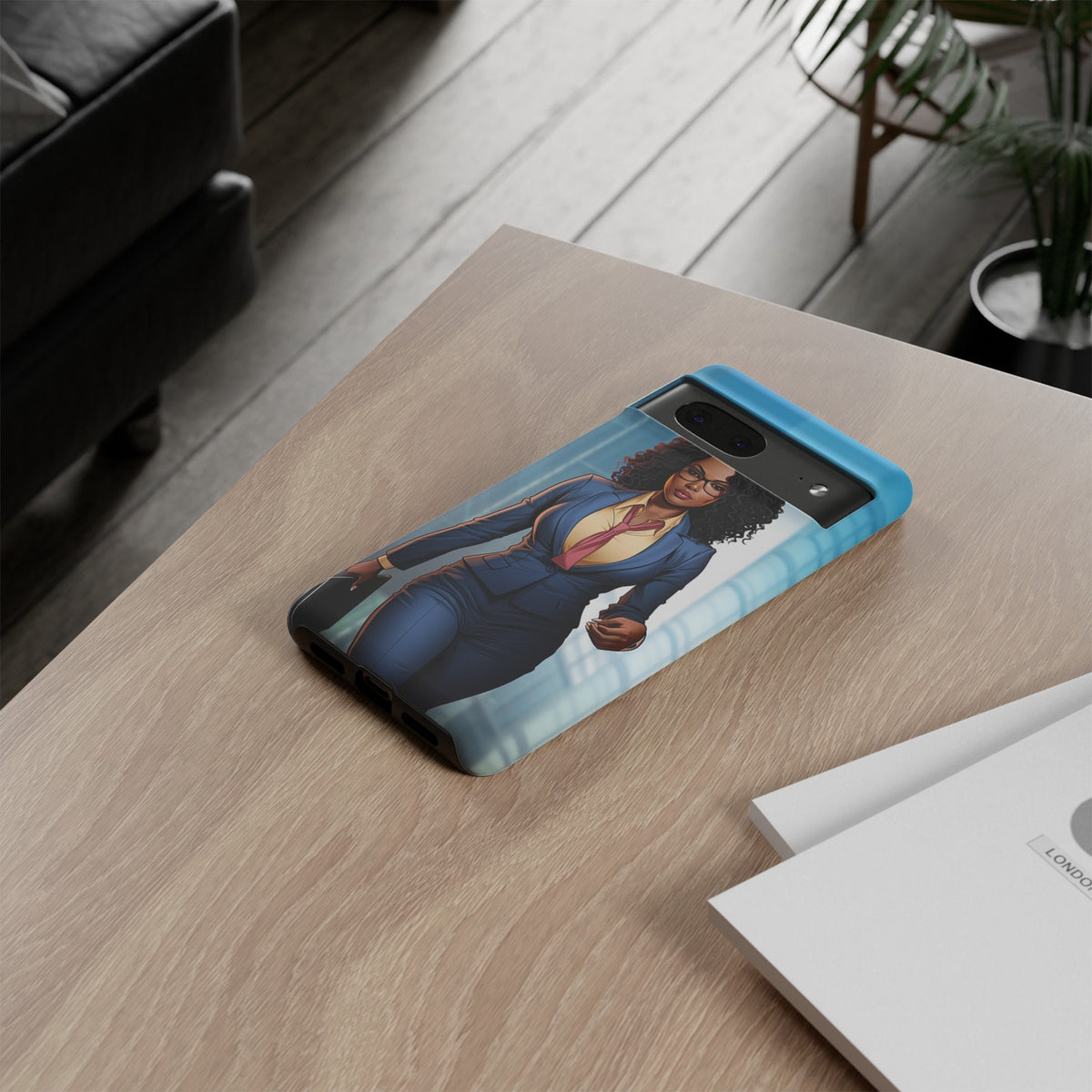 Google Pixel 7 Tough Cases African American Woman Business Woman Entrepreneur Superhero