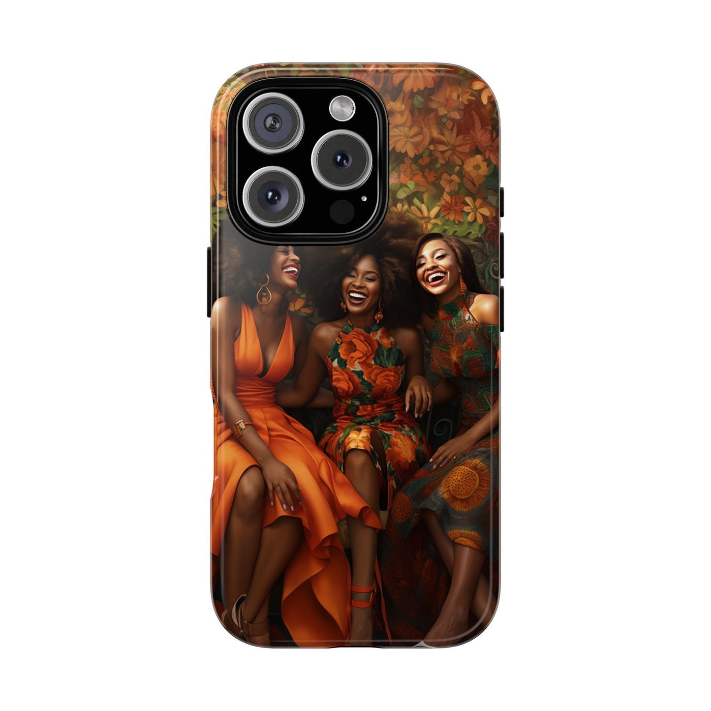 iPhone 16, iPhone 16 Pro, iPhone 16 Plus, iPhone 16 Pro Max Tough Cases African American Women Black Woman Sisters Friends Reunion