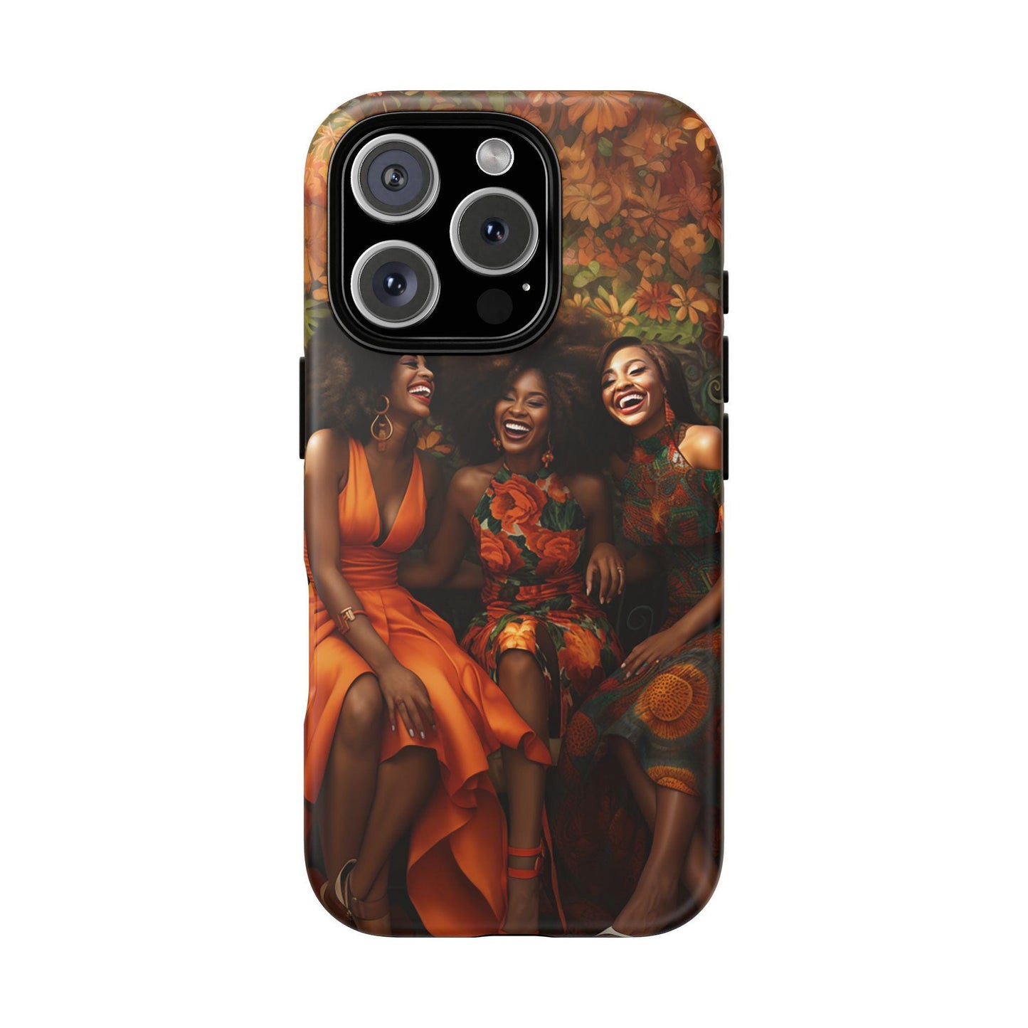 iPhone 16, iPhone 16 Pro, iPhone 16 Plus, iPhone 16 Pro Max Tough Cases African American Women Black Woman Sisters Friends Reunion