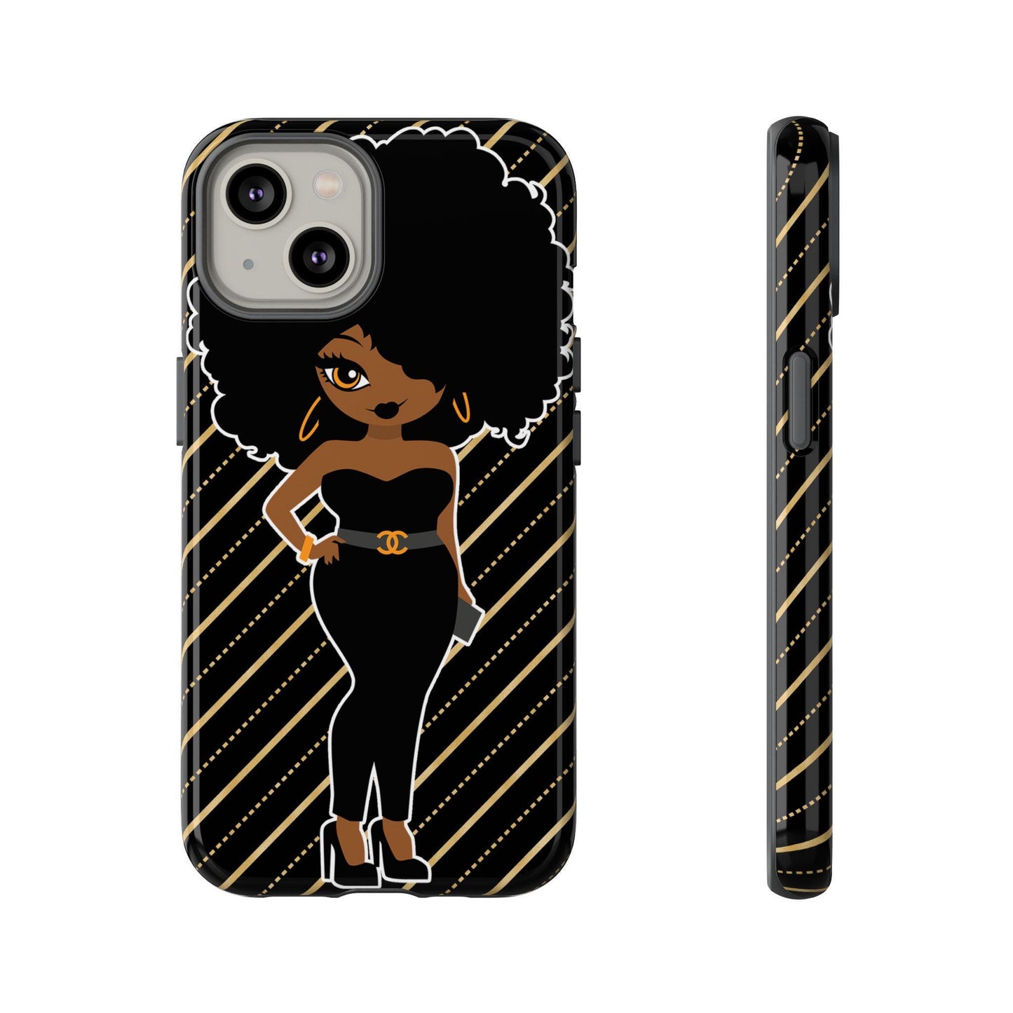 iPhone 14, iPhone 14 Pro, Plus, iPhone 14 Pro Max Tough Cases African American Woman Black Woman Culture Black
