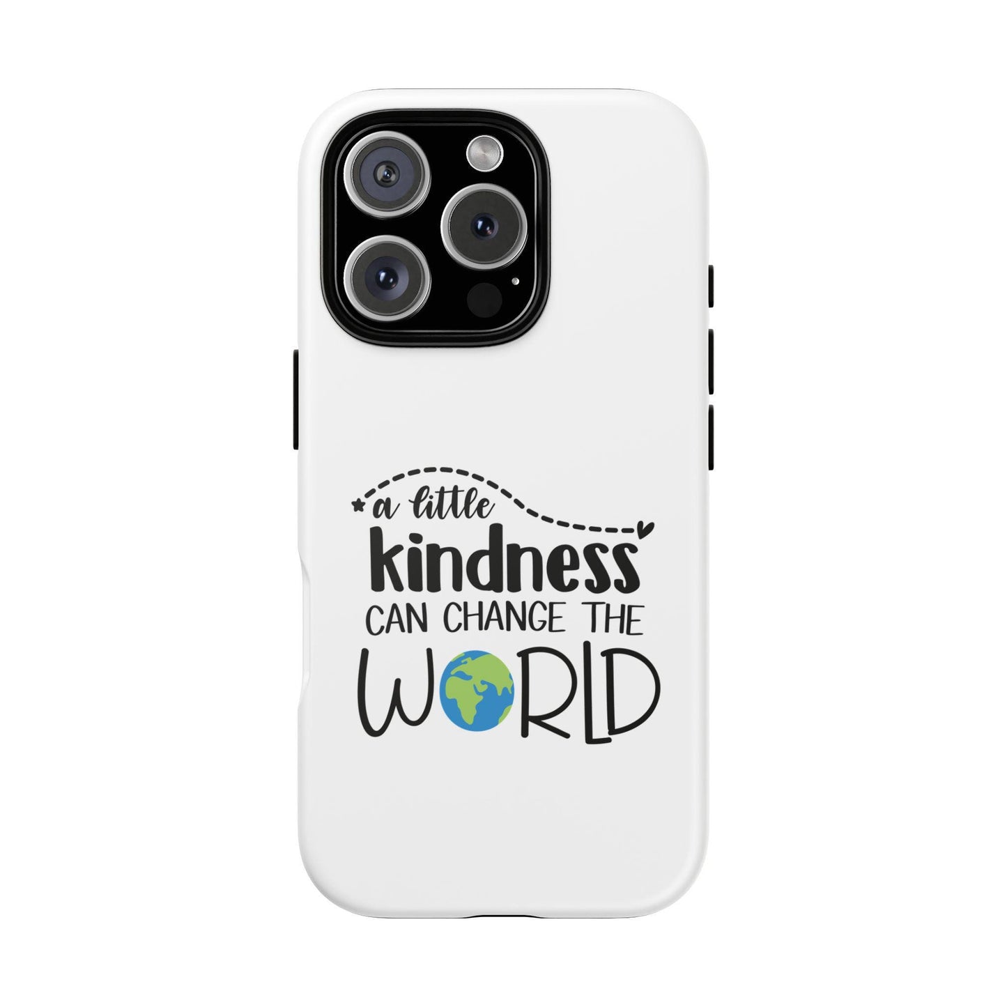 iPhone 16, iPhone 16 Pro, iPhone 16 Plus, iPhone 16 Pro Max Tough Cases Kind A Little Kindness Be Nice Hippie Boho Festival Phone Case
