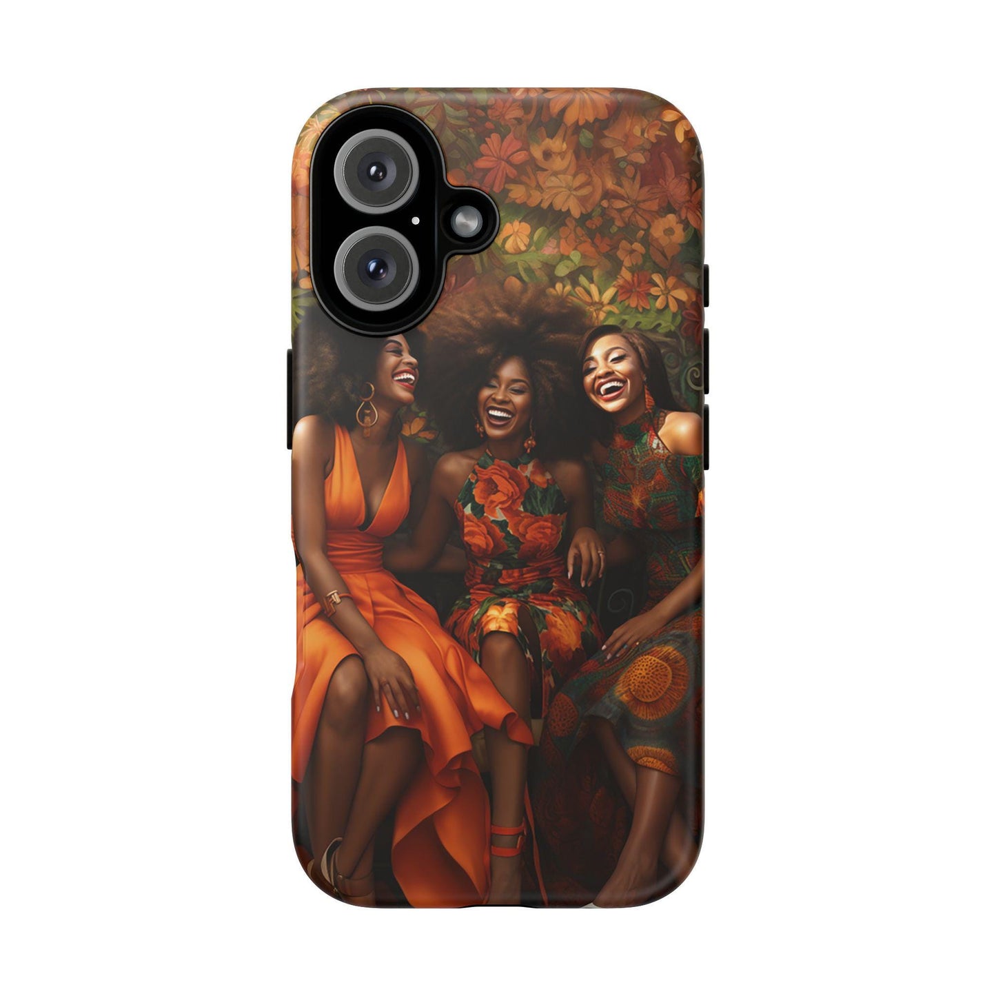 iPhone 16, iPhone 16 Pro, iPhone 16 Plus, iPhone 16 Pro Max Tough Cases African American Women Black Woman Sisters Friends Reunion