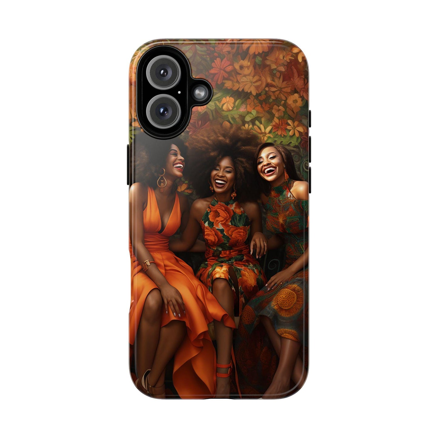 iPhone 16, iPhone 16 Pro, iPhone 16 Plus, iPhone 16 Pro Max Tough Cases African American Women Black Woman Sisters Friends Reunion