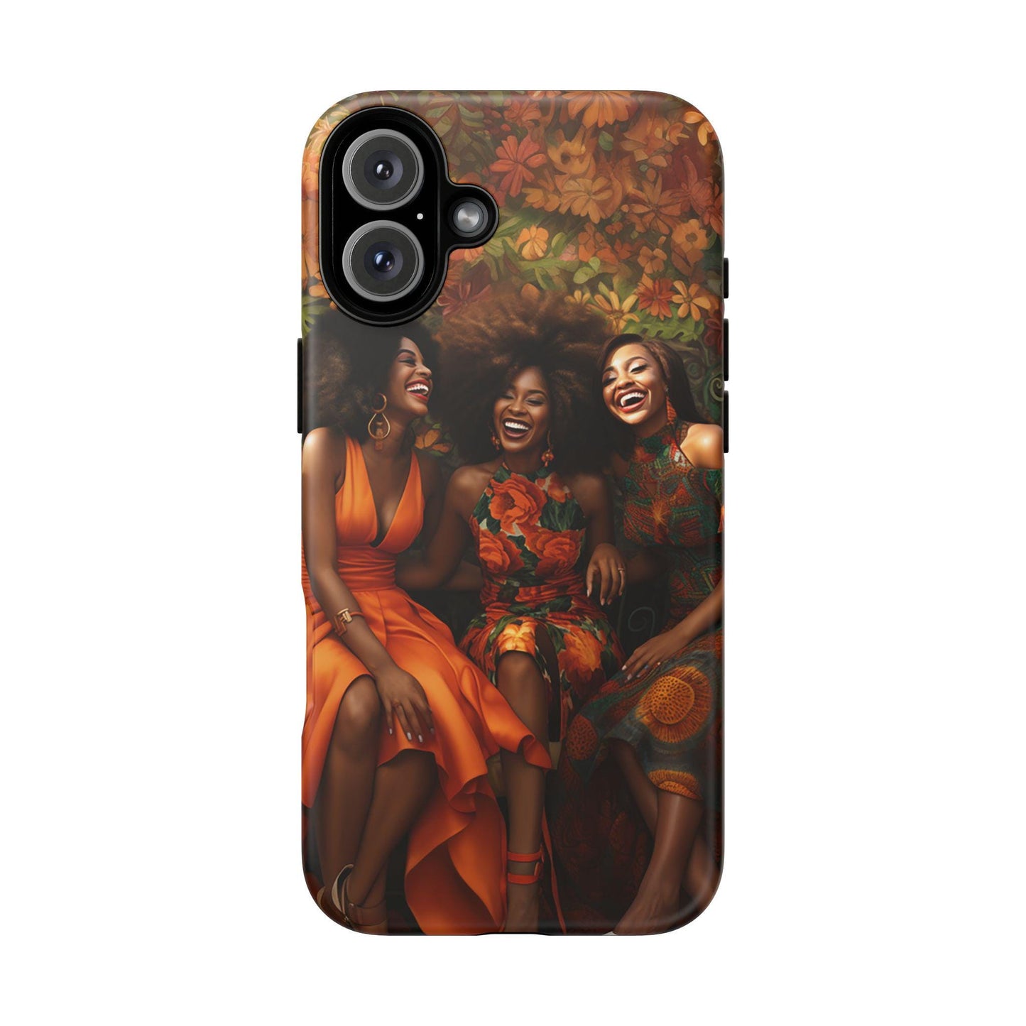 iPhone 16, iPhone 16 Pro, iPhone 16 Plus, iPhone 16 Pro Max Tough Cases African American Women Black Woman Sisters Friends Reunion