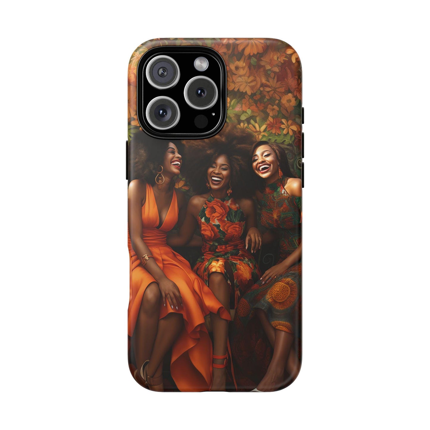 iPhone 16, iPhone 16 Pro, iPhone 16 Plus, iPhone 16 Pro Max Tough Cases African American Women Black Woman Sisters Friends Reunion