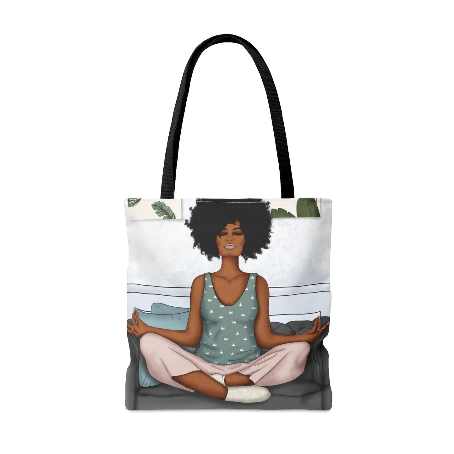 Yoga Momma Meditation Free Zen Shopping Bag Library Book Bag Tote Bag Sister Gift