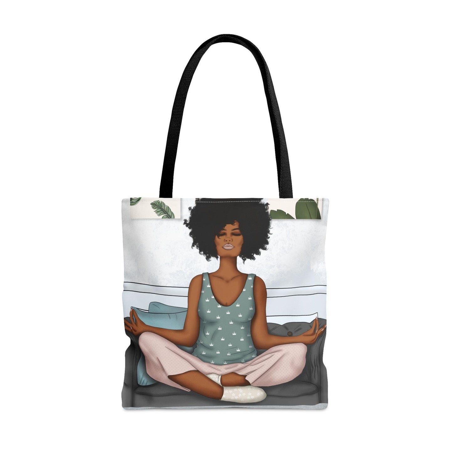 Yoga Momma Meditation Free Zen Shopping Bag Library Book Bag Tote Bag Sister Gift