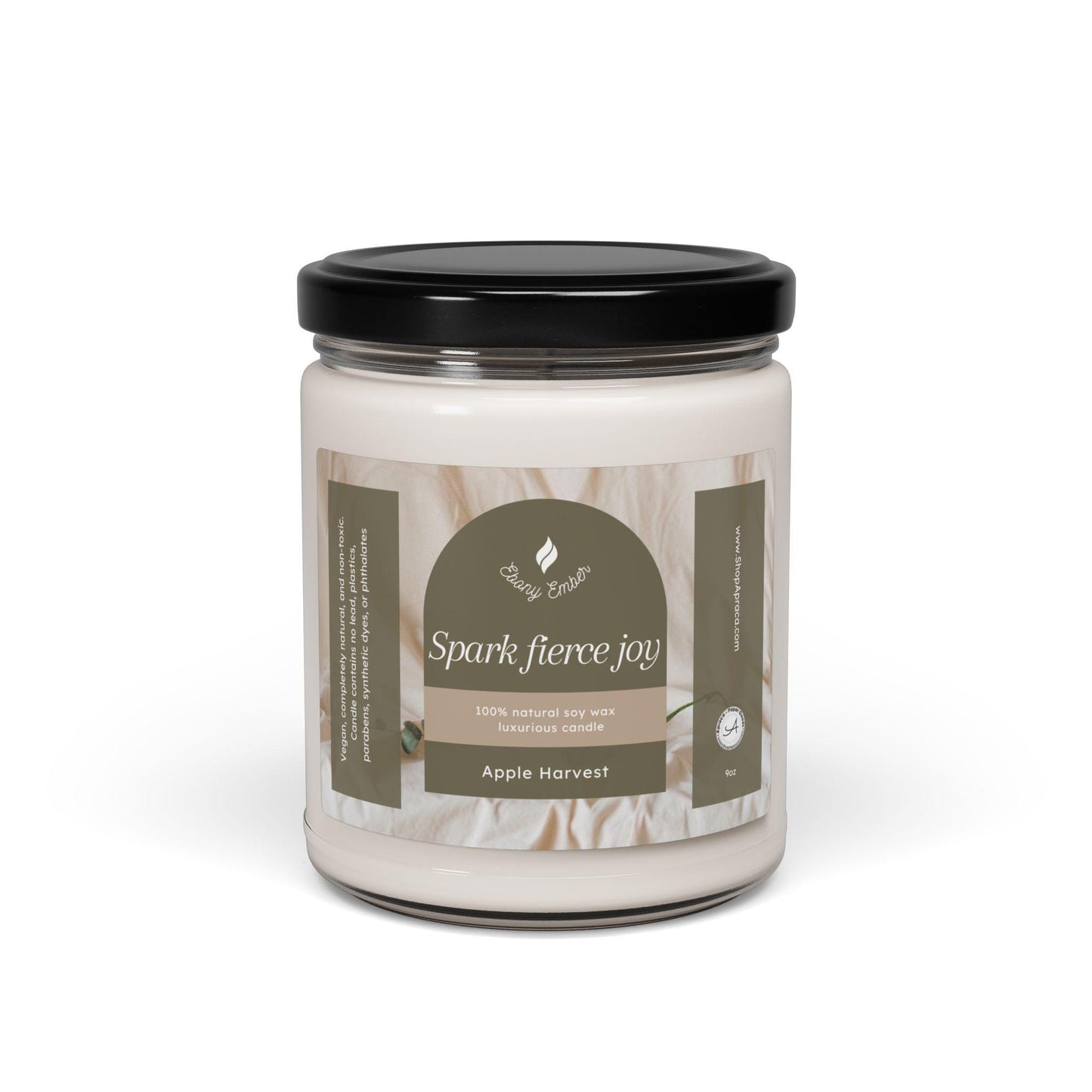 Spark fierce joy with the Ebony Ember Scented Soy Candle 9oz Encouragement gift for bestie sister or coworkers Many scents to choose from