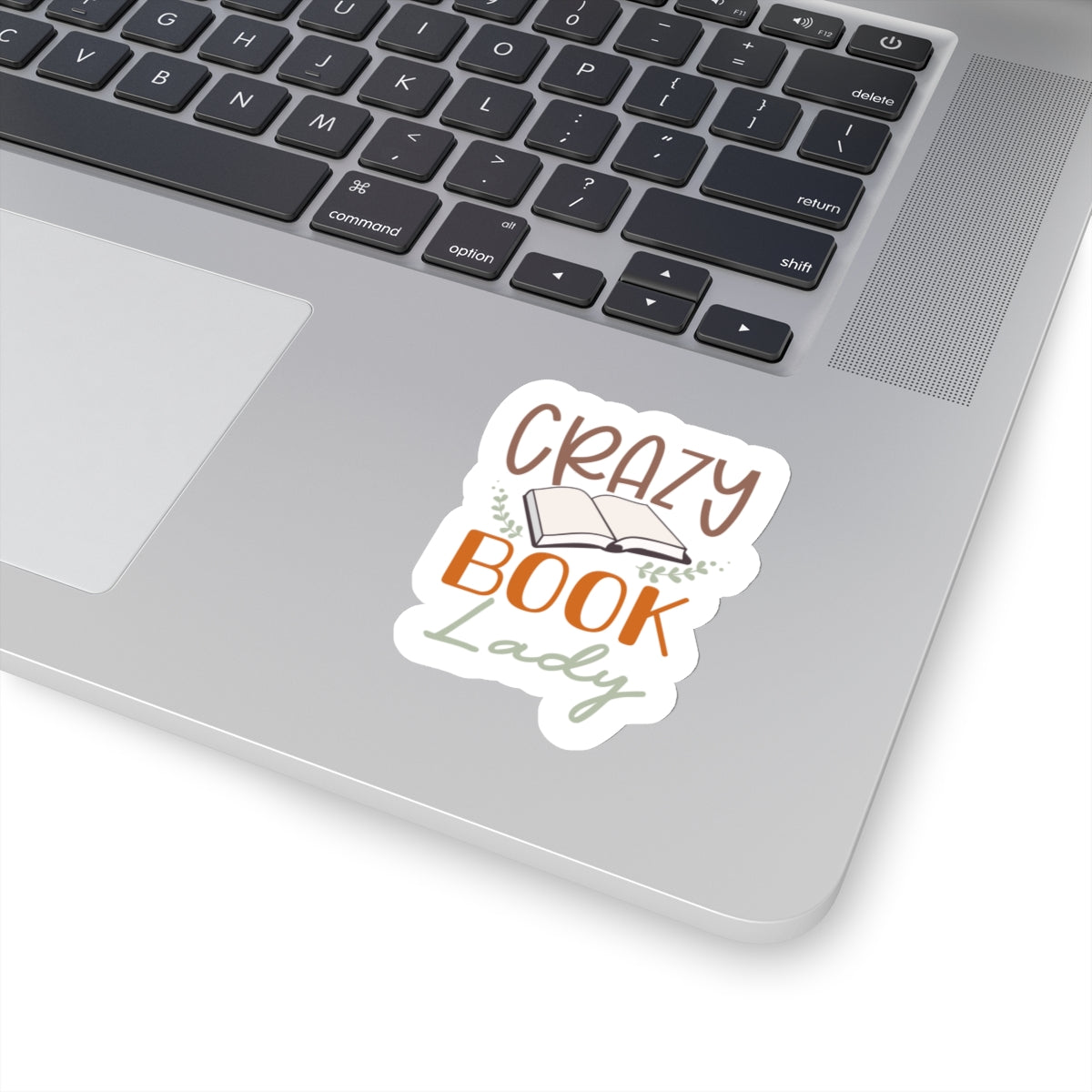 Crazy Book Lady Kiss-Cut Stickers (Power Reader, Book Nerd, Book Dragon Gift)
