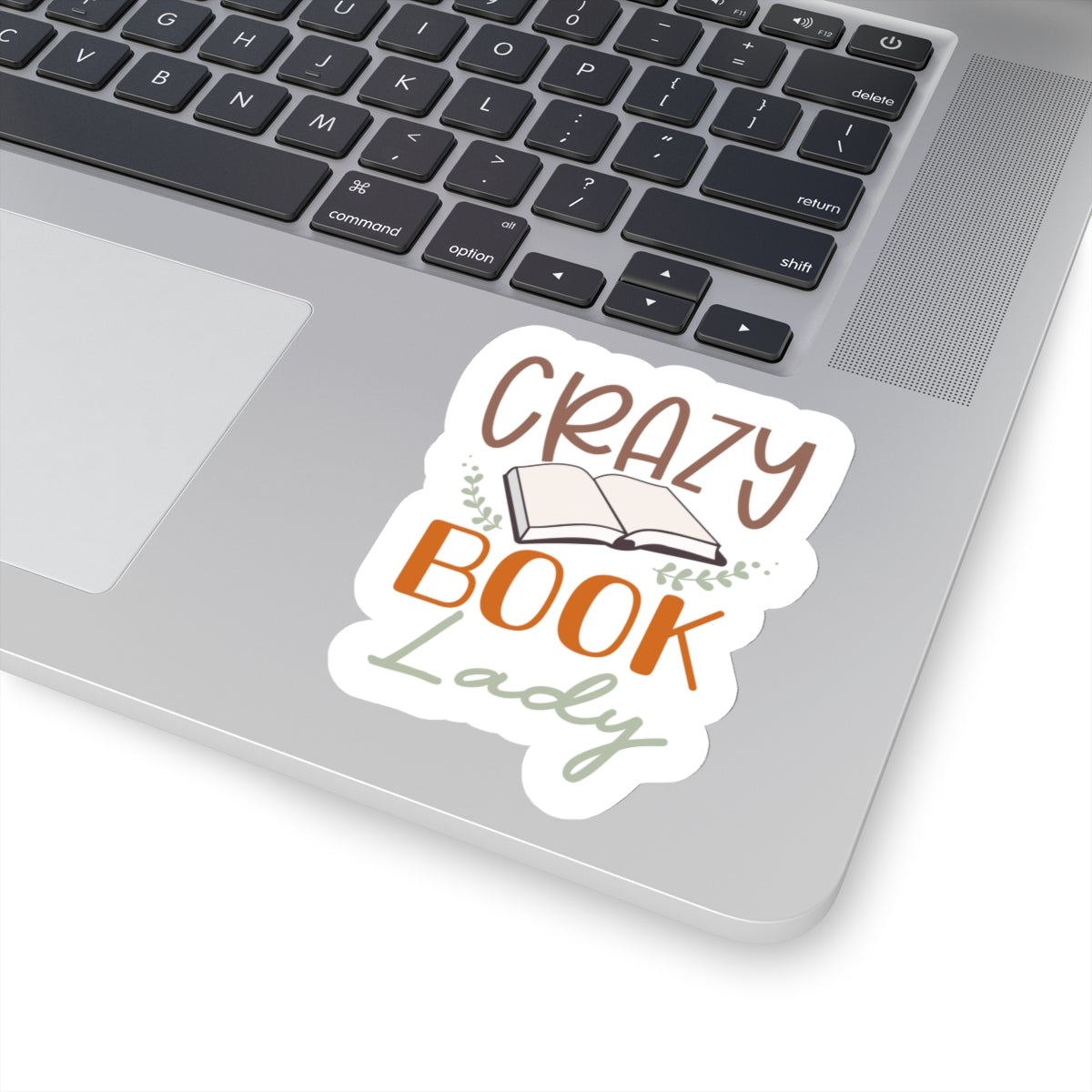Crazy Book Lady Kiss-Cut Stickers (Power Reader, Book Nerd, Book Dragon Gift)