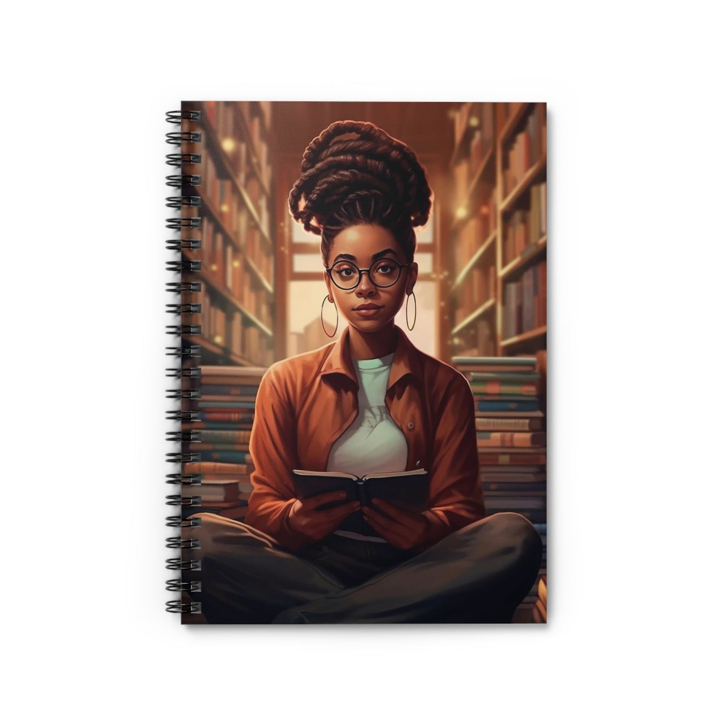 Bookworm, Book Nerd, Power Reader Spiral Notebook - Ruled Line