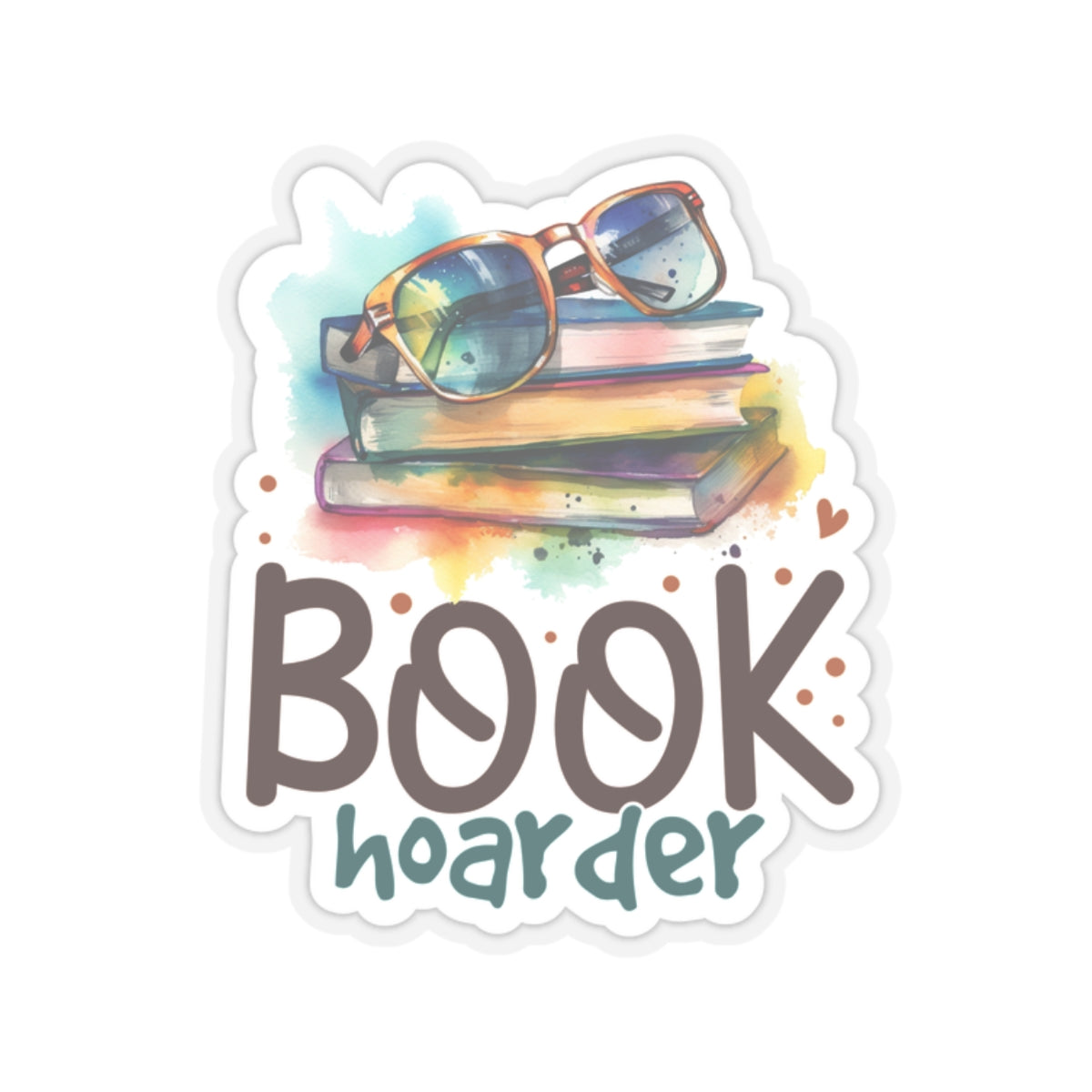 Book Hoarder Kiss-Cut Stickers