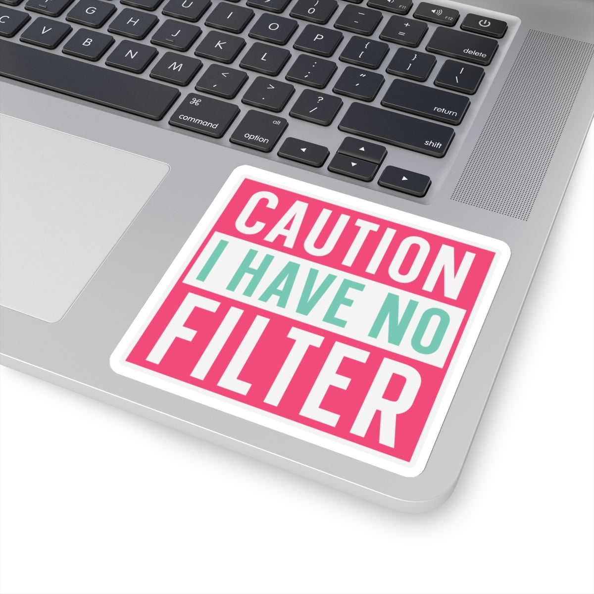 Sarcastic Sticker Kiss-Cut Stickers Caution I Have No Filter Laptop Sticker Gift Stocking Stuffer Gift