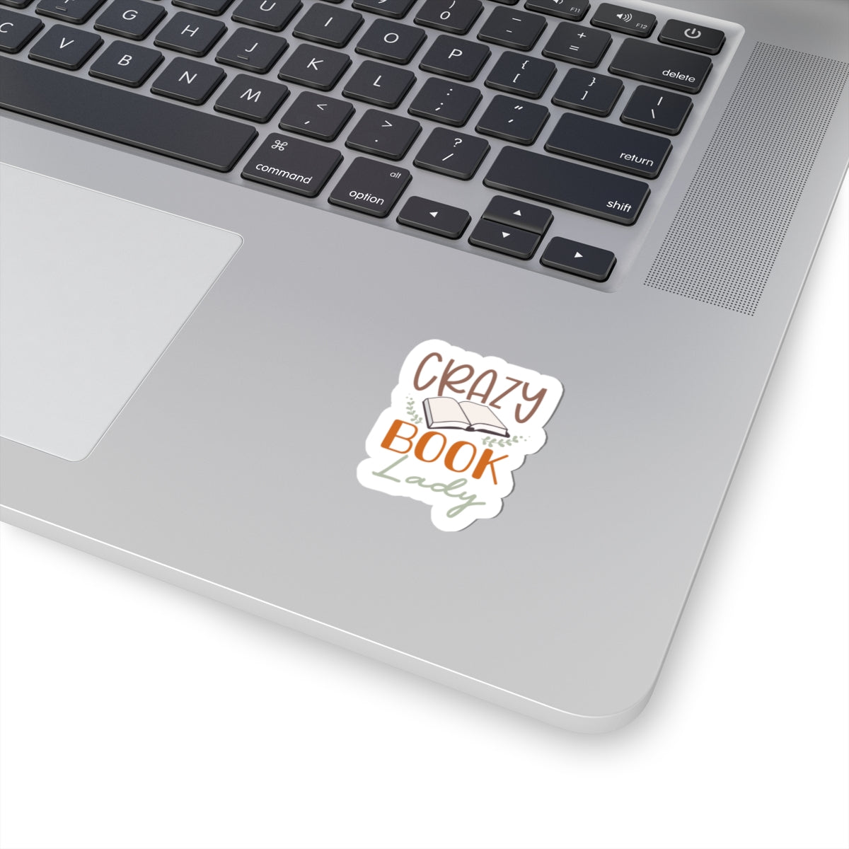 Crazy Book Lady Kiss-Cut Stickers (Power Reader, Book Nerd, Book Dragon Gift)