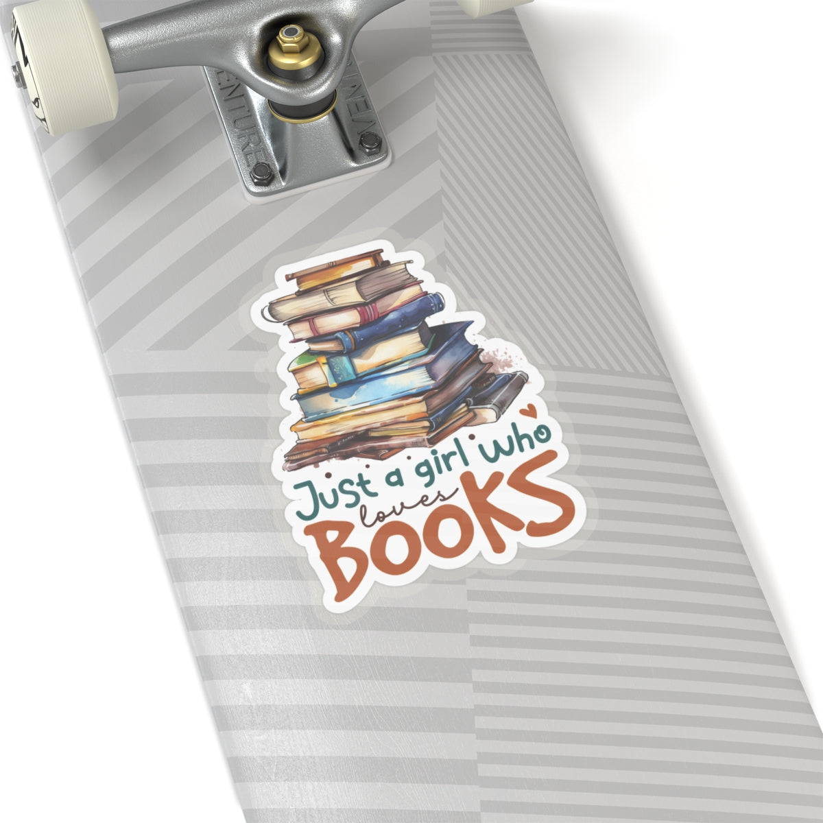 Just a Girl Who Loves Books Kiss-Cut Stickers