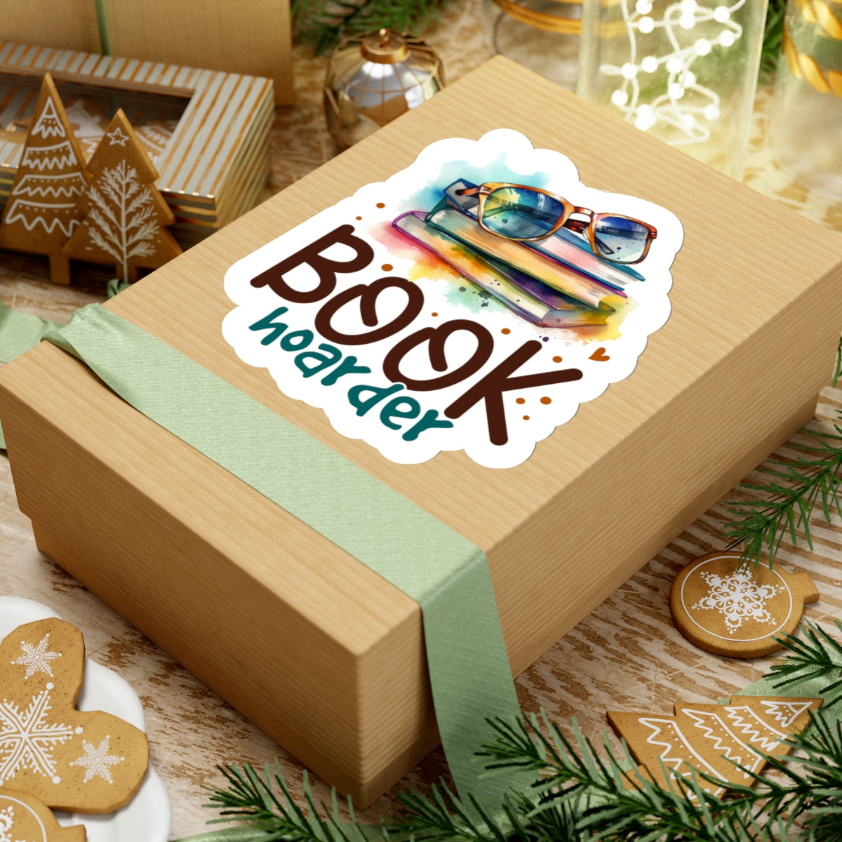 Book Hoarder Kiss-Cut Stickers