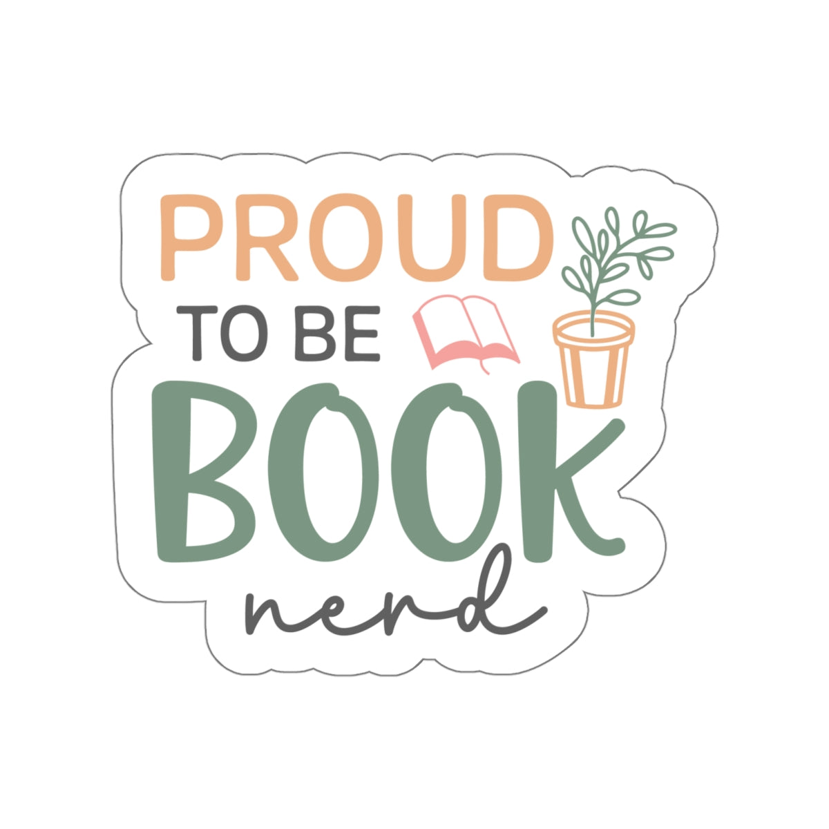 Power to be a Book Nerd Kiss-Cut Stickers - Book Dragon, Power Reader, Book Worm, Bookaholic