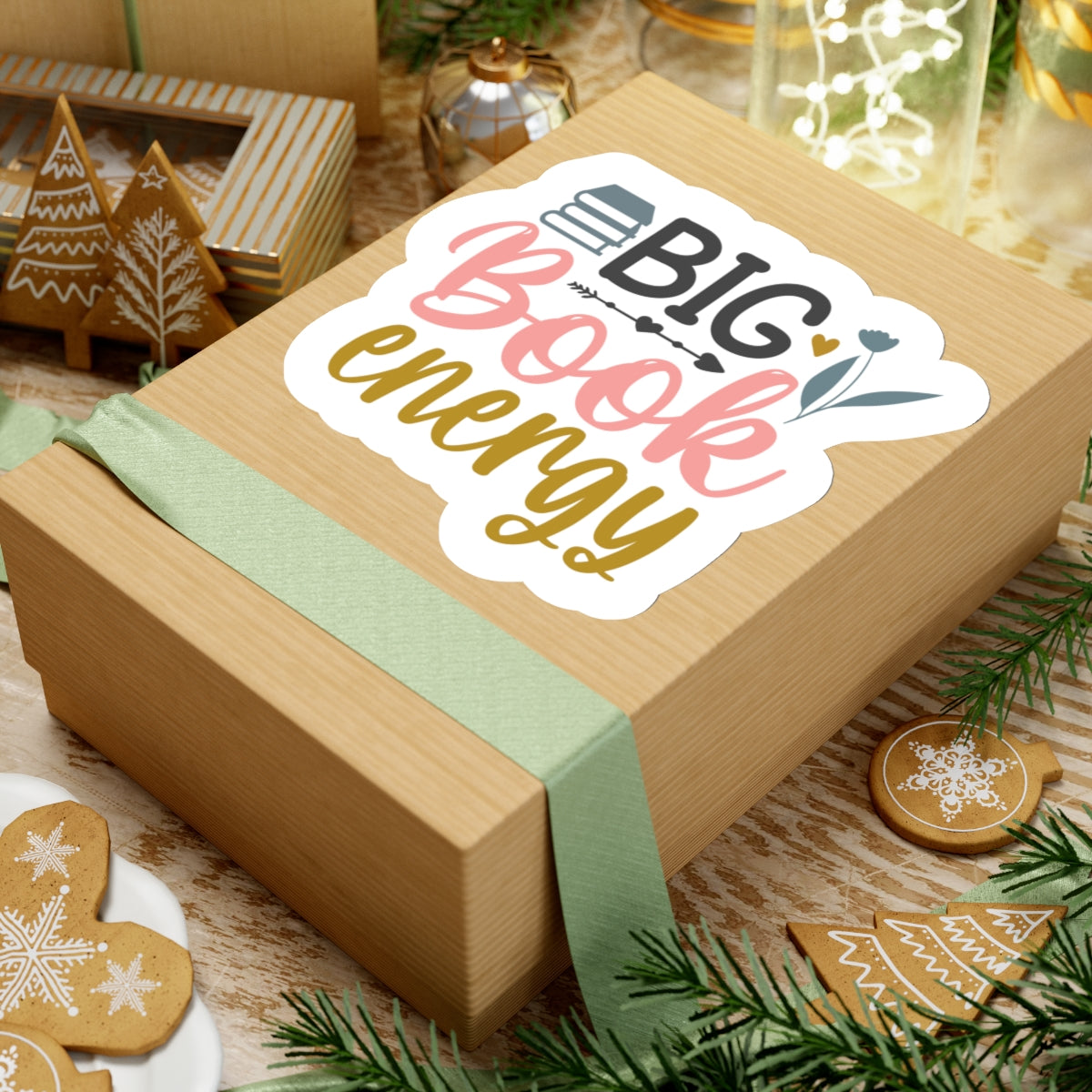 Big Book Energy Kiss-Cut Stickers