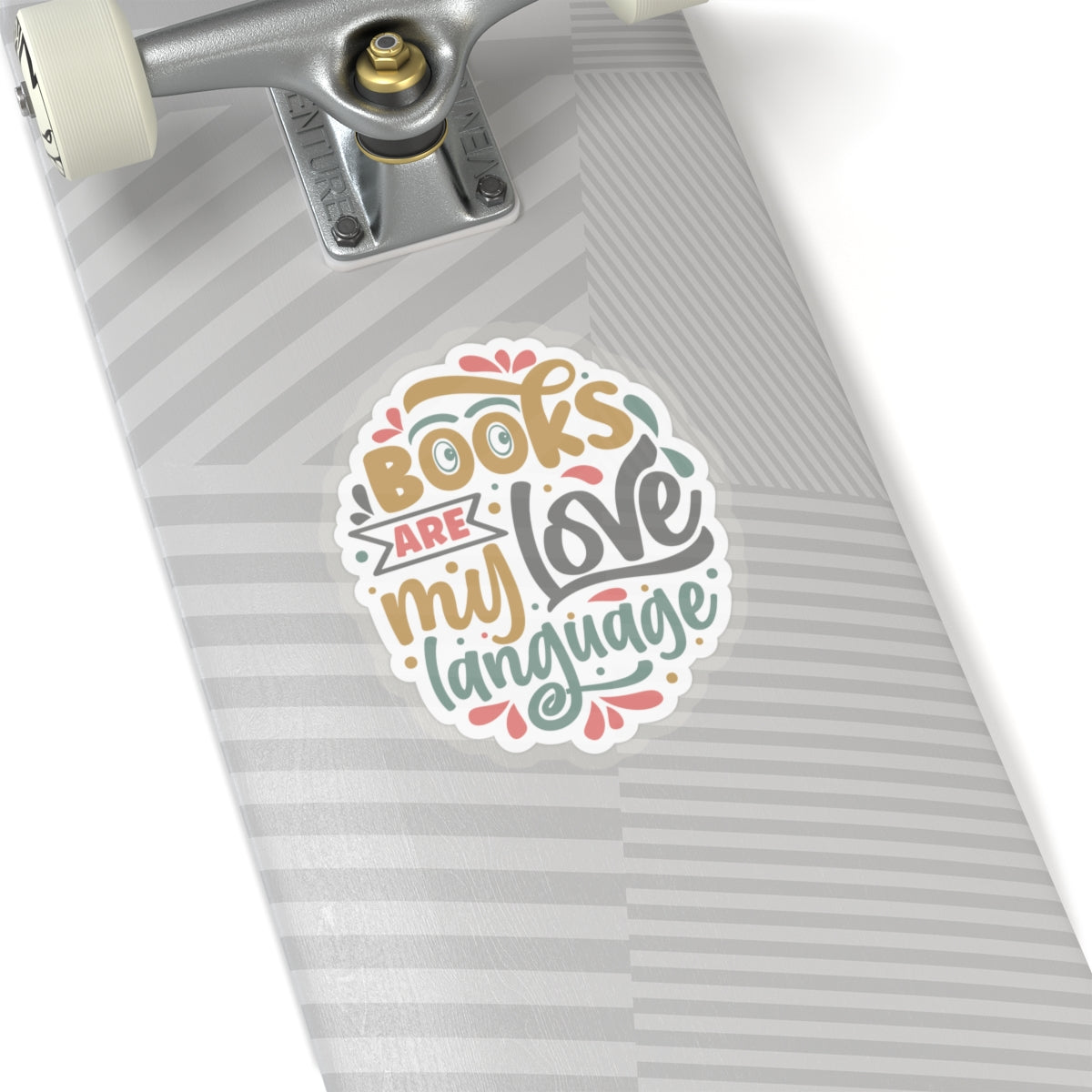 Books Are My Love Language Kiss-Cut Stickers - Great gift for Book Dragons, Power Readers, Book Lovers, Book Nerds, Book Worms