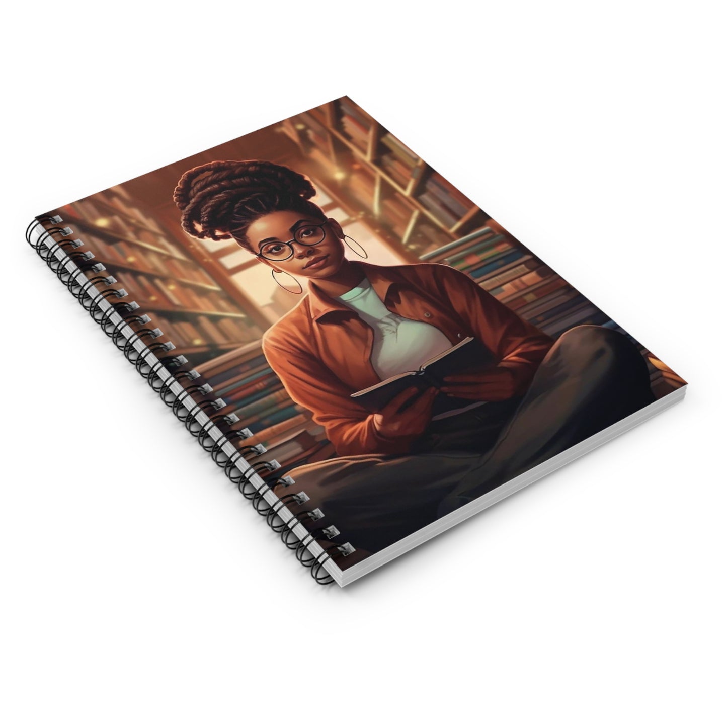 Bookworm, Book Nerd, Power Reader Spiral Notebook - Ruled Line