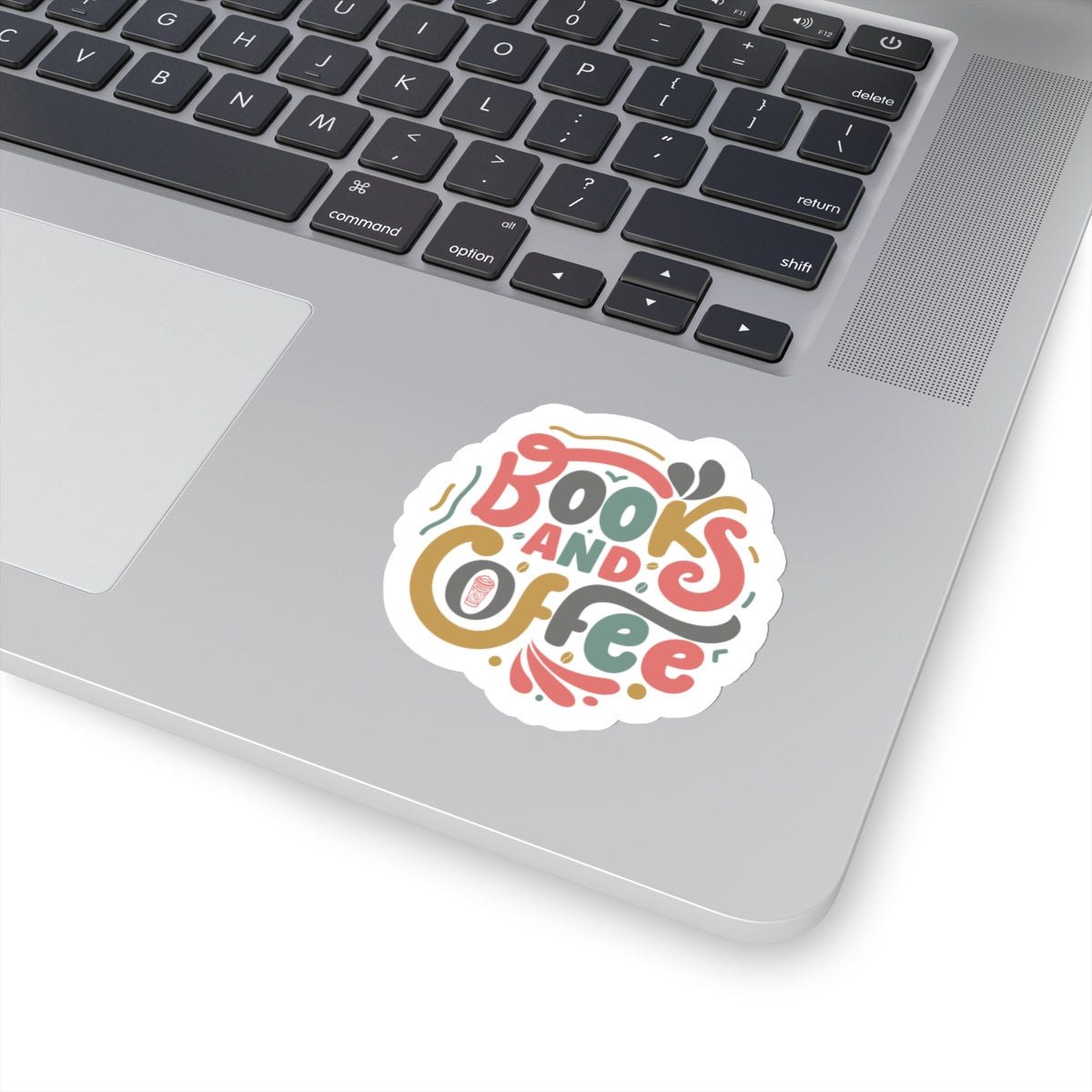 Books and Coffee Kiss-Cut Stickers