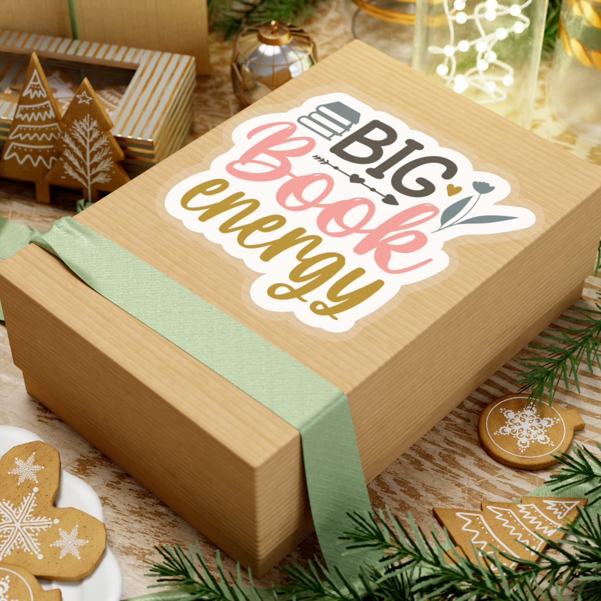 Big Book Energy Kiss-Cut Stickers