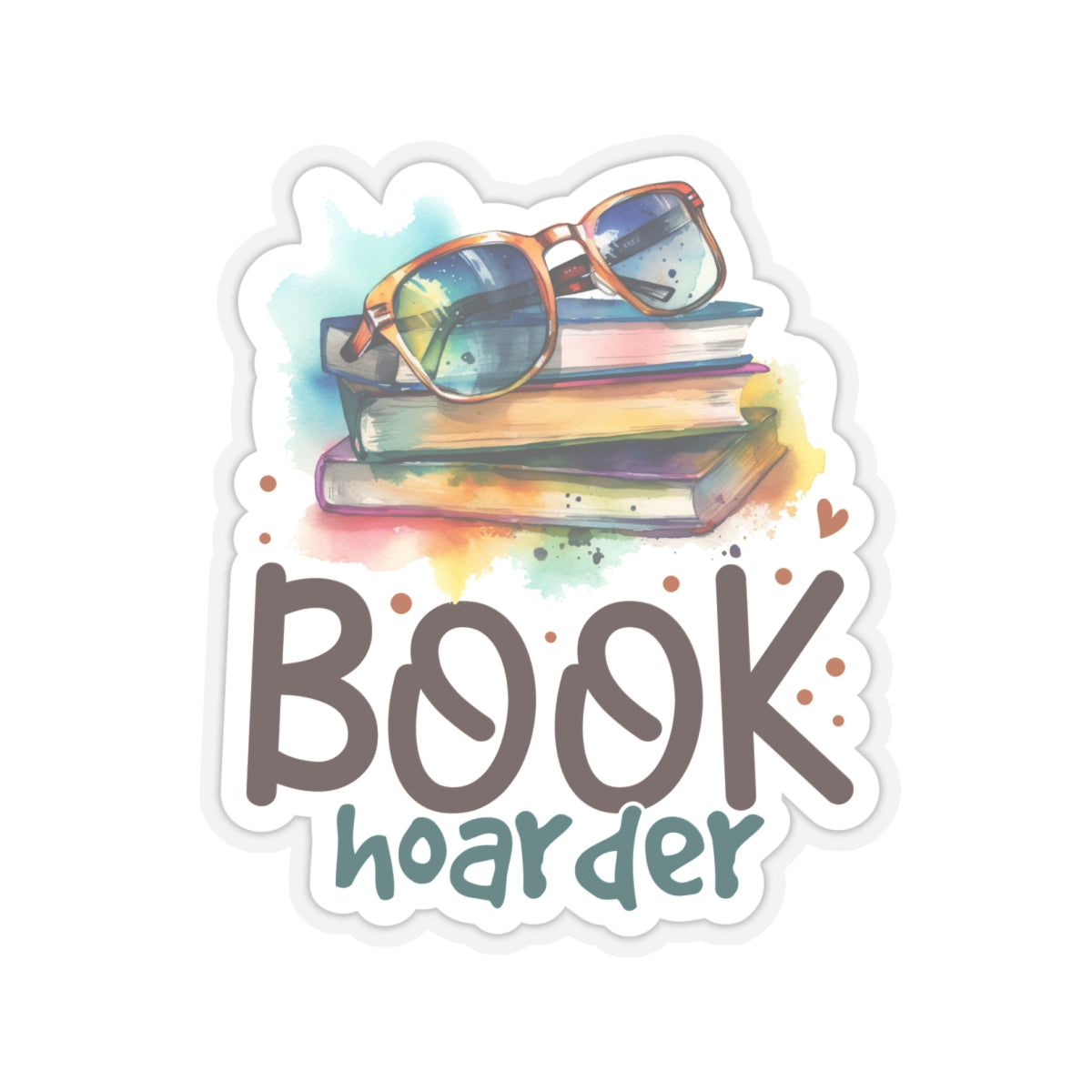 Book Hoarder Kiss-Cut Stickers