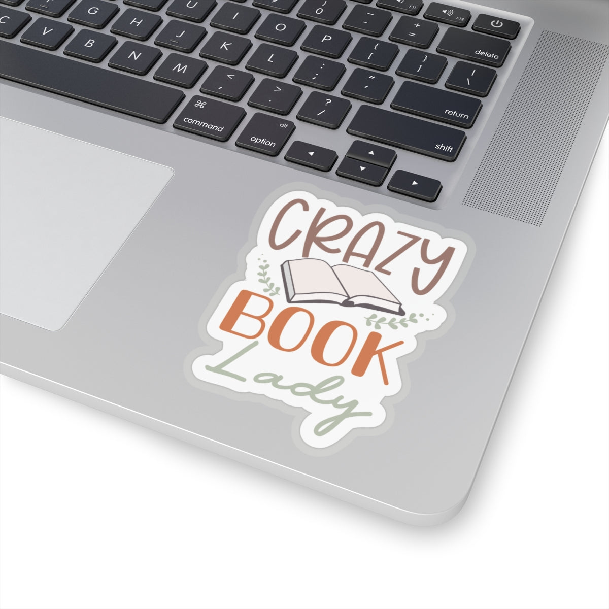 Crazy Book Lady Kiss-Cut Stickers (Power Reader, Book Nerd, Book Dragon Gift)