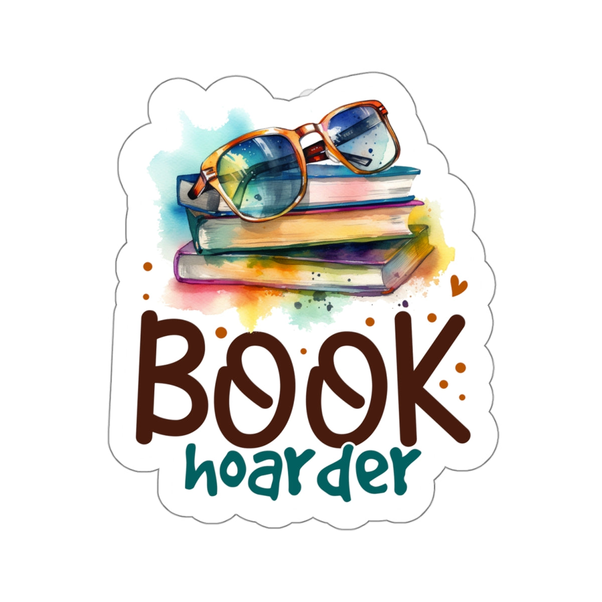 Book Hoarder Kiss-Cut Stickers