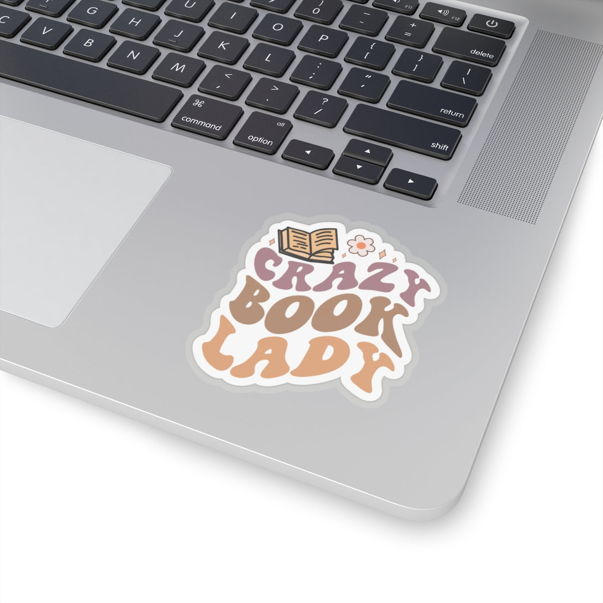 Crazy Book Lady Kiss-Cut Stickers