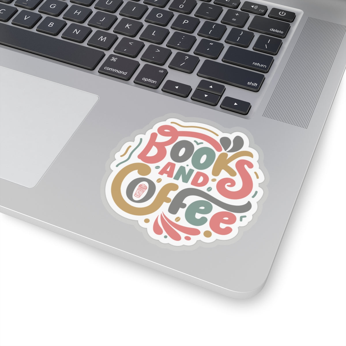 Books and Coffee Kiss-Cut Stickers
