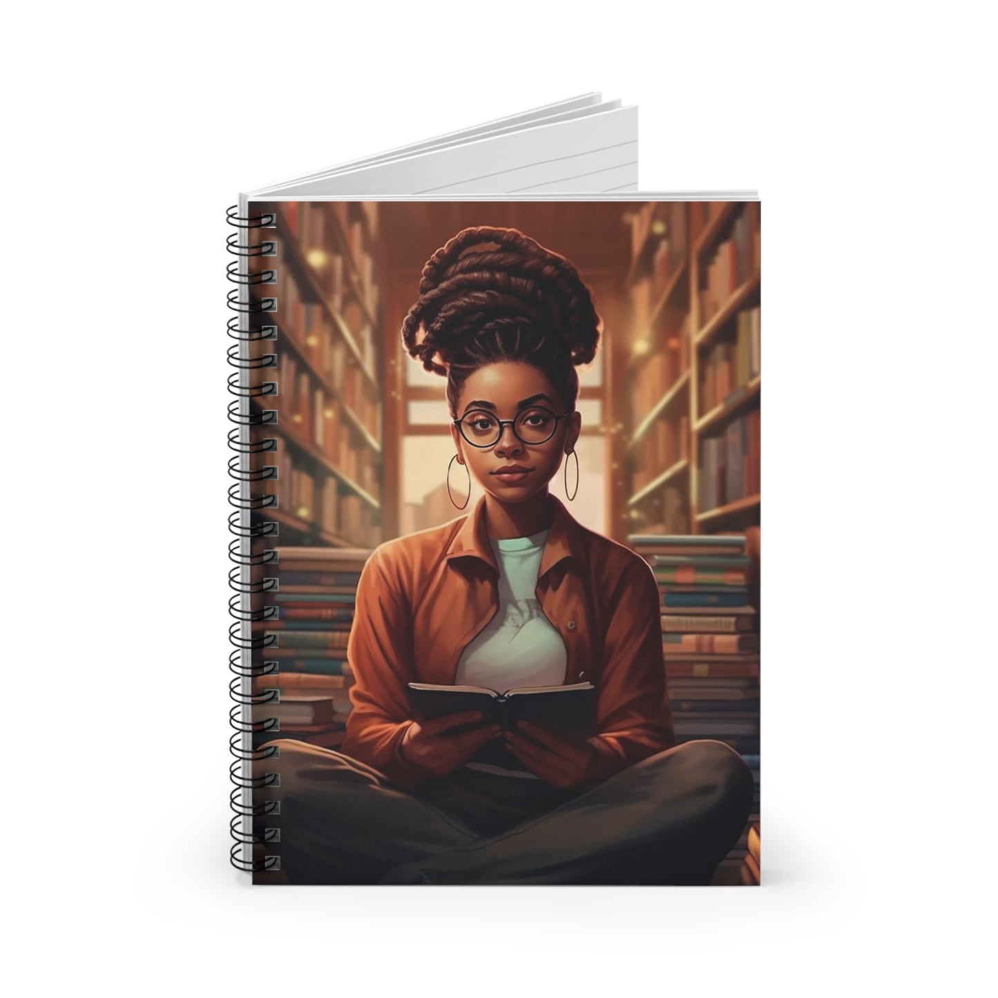 Bookworm, Book Nerd, Power Reader Spiral Notebook - Ruled Line